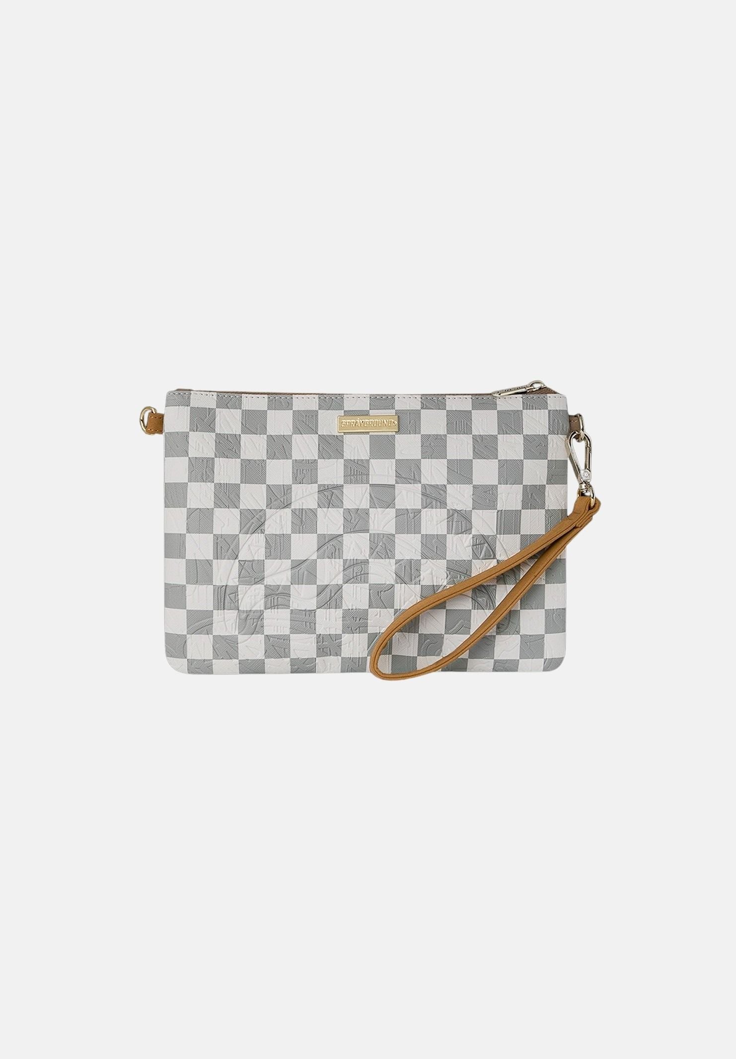 SPRAYGROUND Pochette 3AM CREAM bianca e grigia per uomo e donna 910B8984NSZ . SPRAYGROUND
