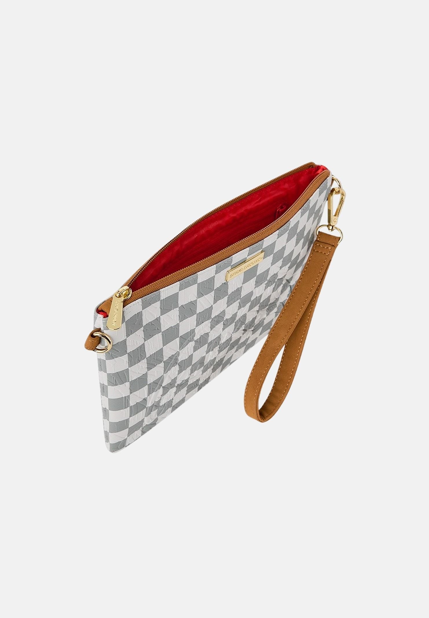 SPRAYGROUND Pochette 3AM CREAM bianca e grigia per uomo e donna 910B8984NSZ . SPRAYGROUND