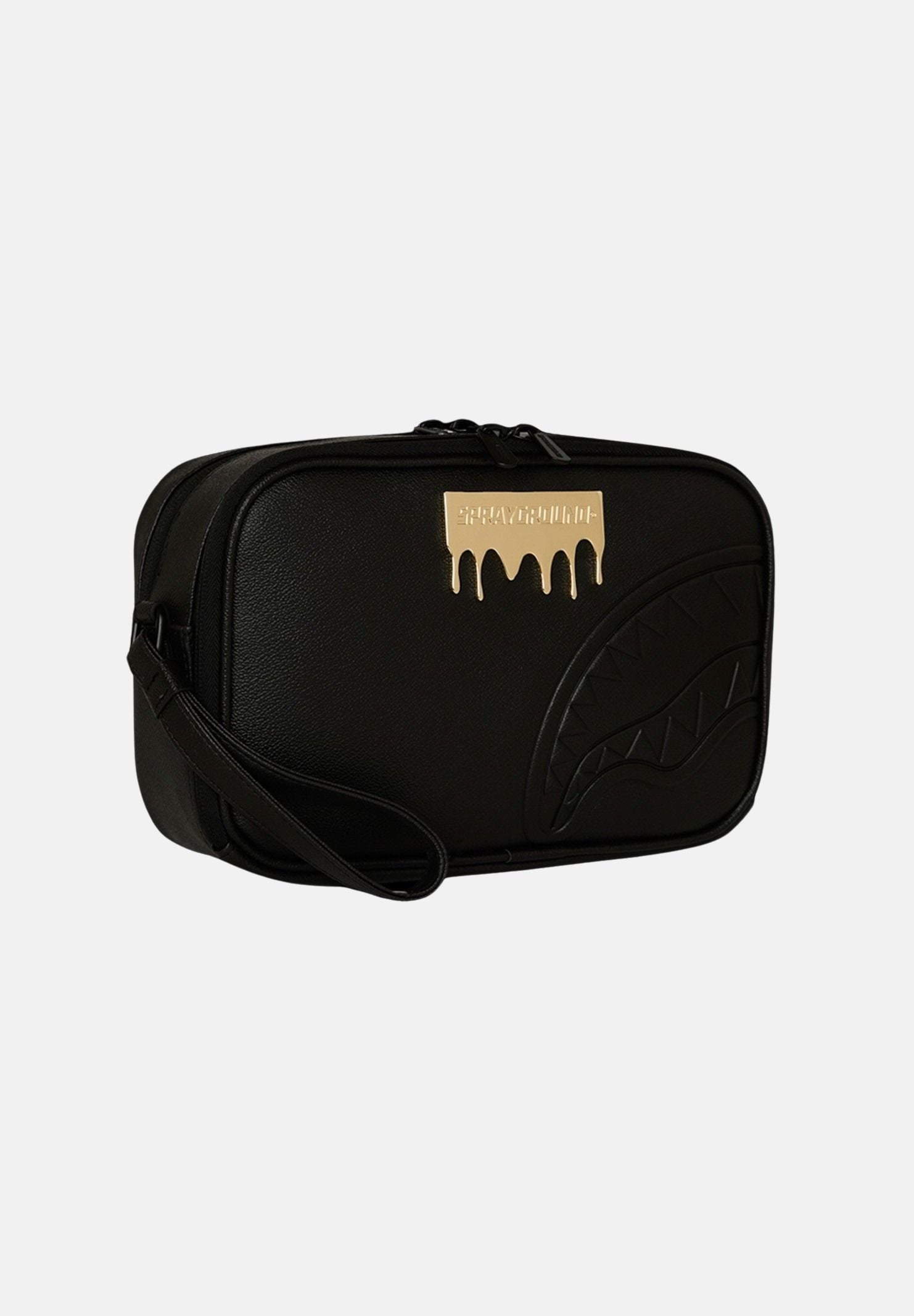 SPRAYGROUND Pochette Gold Brick Lux nera per uomo e donna 910B9043NSZ . SPRAYGROUND