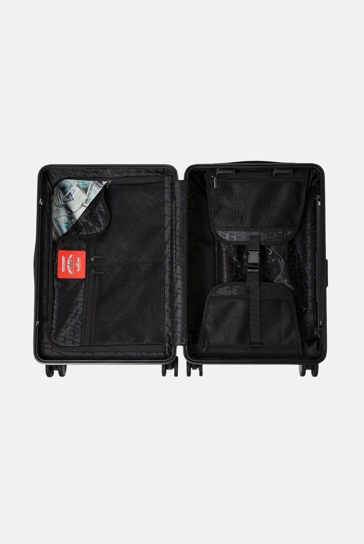 SPRAYGROUND Trolley SPRITZ BLACK CARRY-ON HARD LUGGAGE nero per uomo e donna 910CL288NSZ . SPRAYGROUND