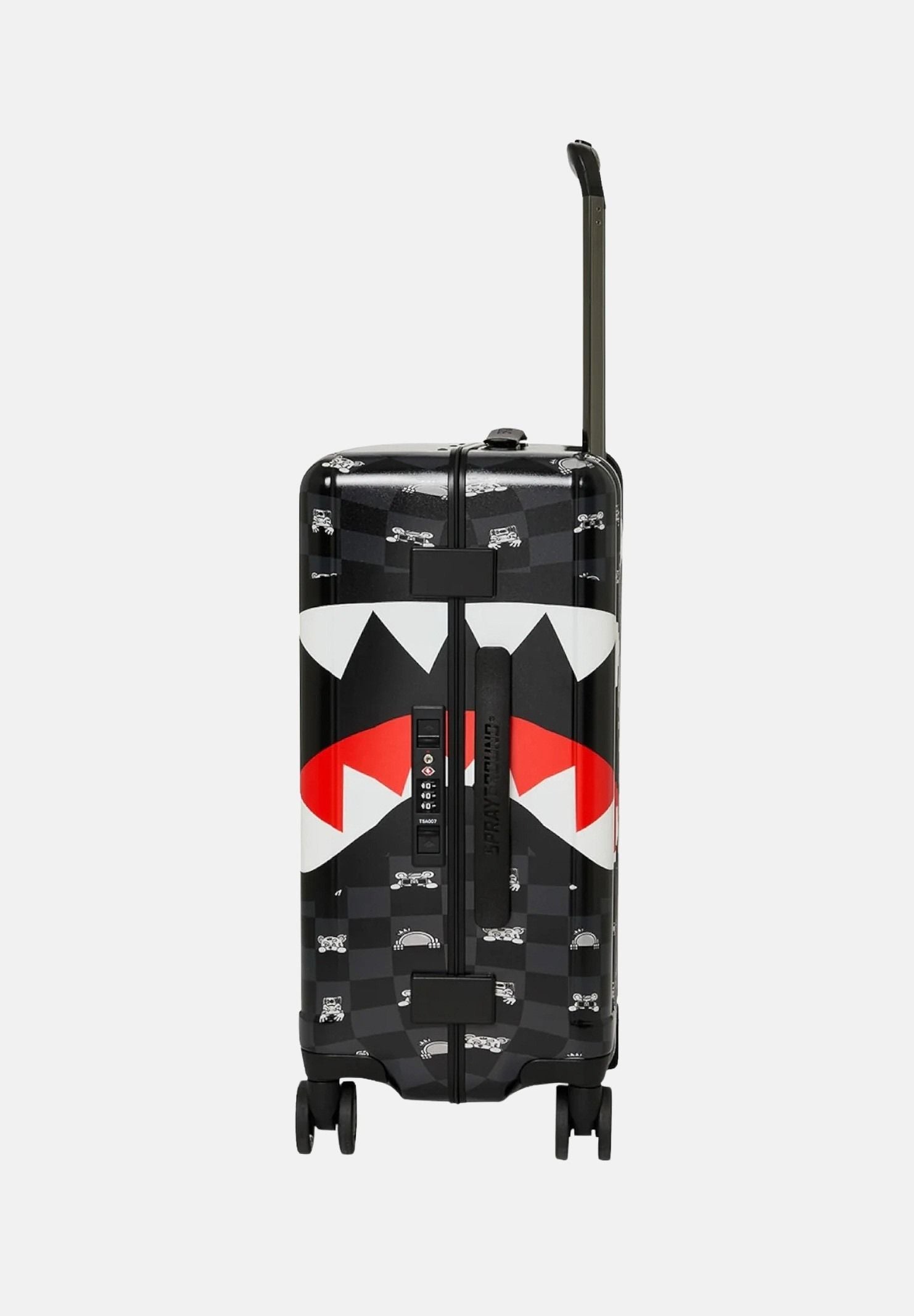 SPRAYGROUND Trolley Gray Peeking Character Sketch Cabin Luggage nero per uomo e donna 910CL307NSZ . SPRAYGROUND