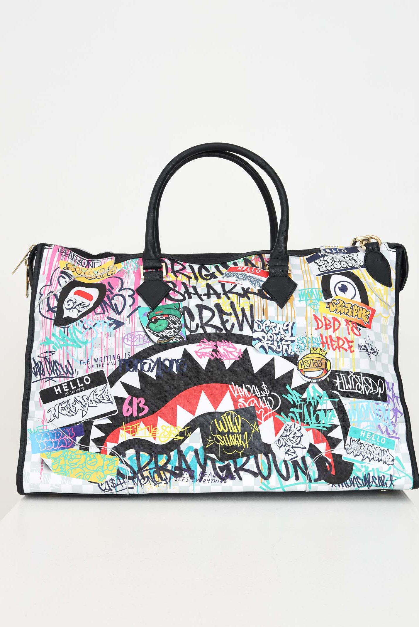 Shopper THE RIZZ CREAM PYRAMID DUFFLE bianca da donna 910D6601NSZ . SPRAYGROUND