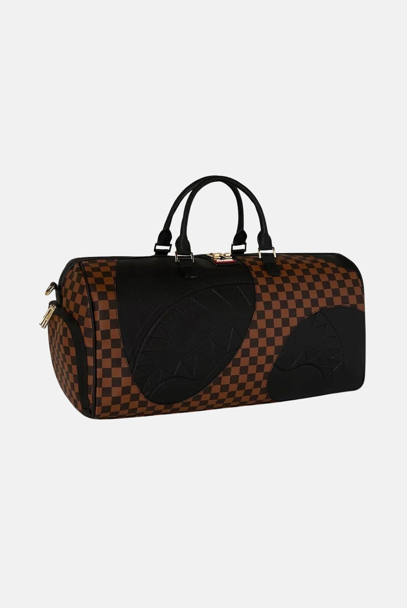 SPRAYGROUND Borsone JETSTREAM BROWN DUFFLE marrone e nero per uomo e donna 910D8285NSZ . SPRAYGROUND