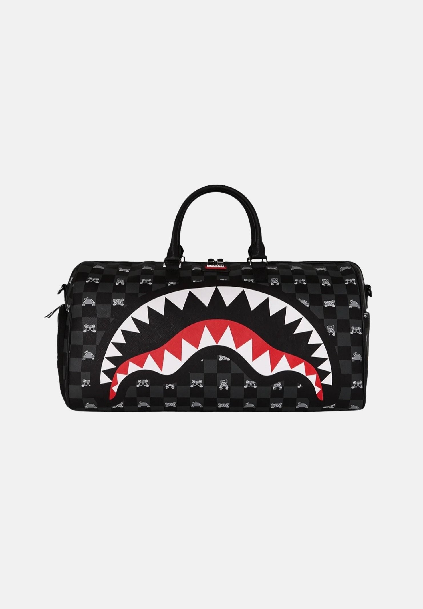 SPRAYGROUND Borsone Gray Peeking Character Check nero per uomo e donna 910D8910NSZ . SPRAYGROUND