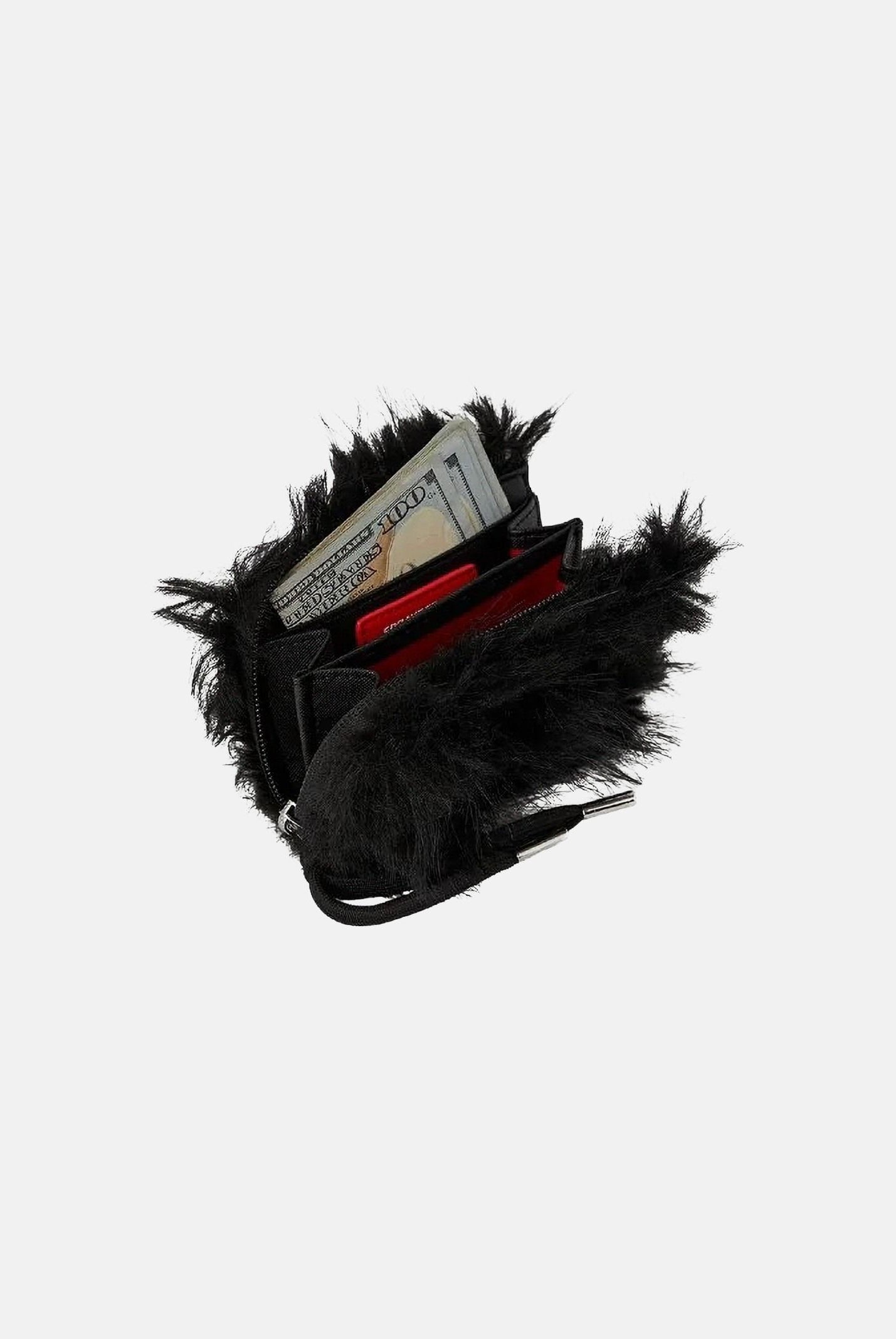 SPRAYGROUND Portafogli FUR CRAY BLACK WALLET nero da donna 910W8210NSZ . SPRAYGROUND