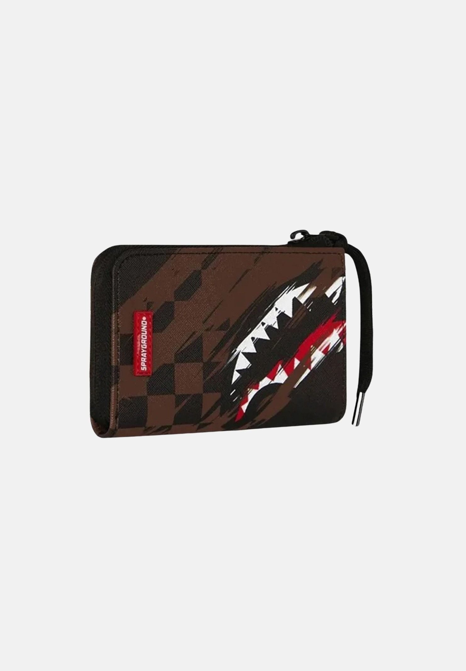 SPRAYGROUND Portafogli SMEARED GRUNGE WALLET marrone e nero per uomo e donna 910W8971NSZ . SPRAYGROUND