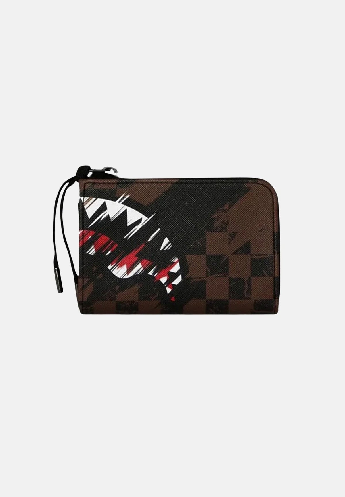SPRAYGROUND Portafoglio SMEARED GRUNGE WALLET marrone e nero per uomo e donna 910W8971NSZ . SPRAYGROUND
