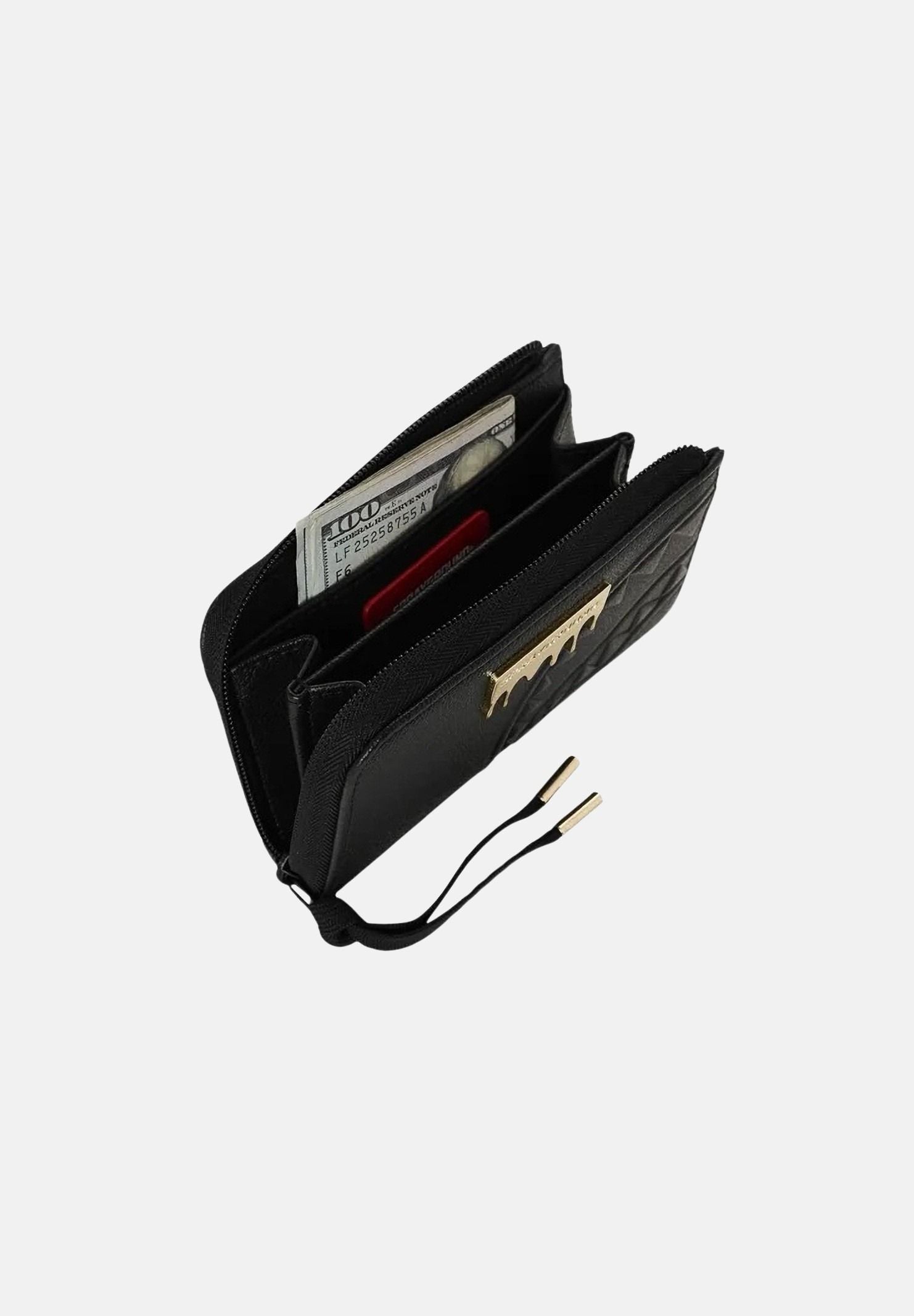 SPRAYGROUND Portafogli GOLD BRICK LUX nero per uomo e donna 910W9046NSZ . SPRAYGROUND