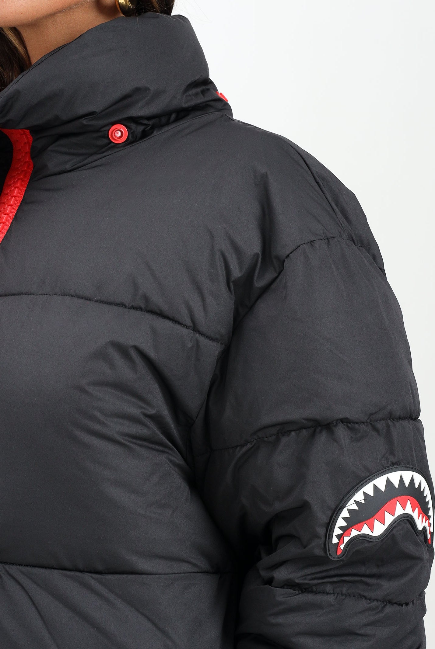 SPRAYGROUND Piumino CROP DOWN JACKET nero da donna SP275BLK . SPRAYGROUND