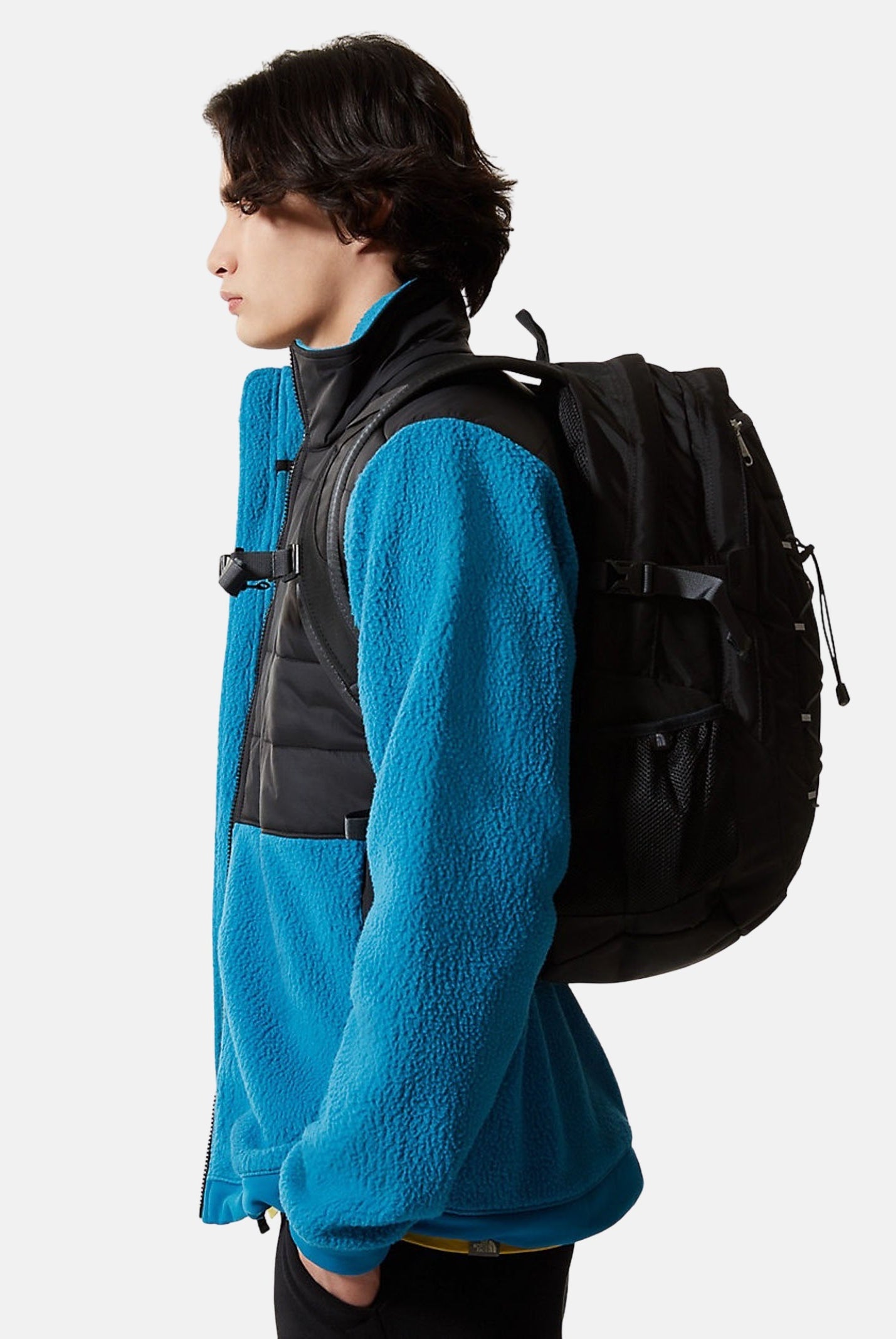 Zaino Borealis Classic nero per uomo e donna con zip e lacci NF00CF9CKT01 KT01 THE NORTH FACE