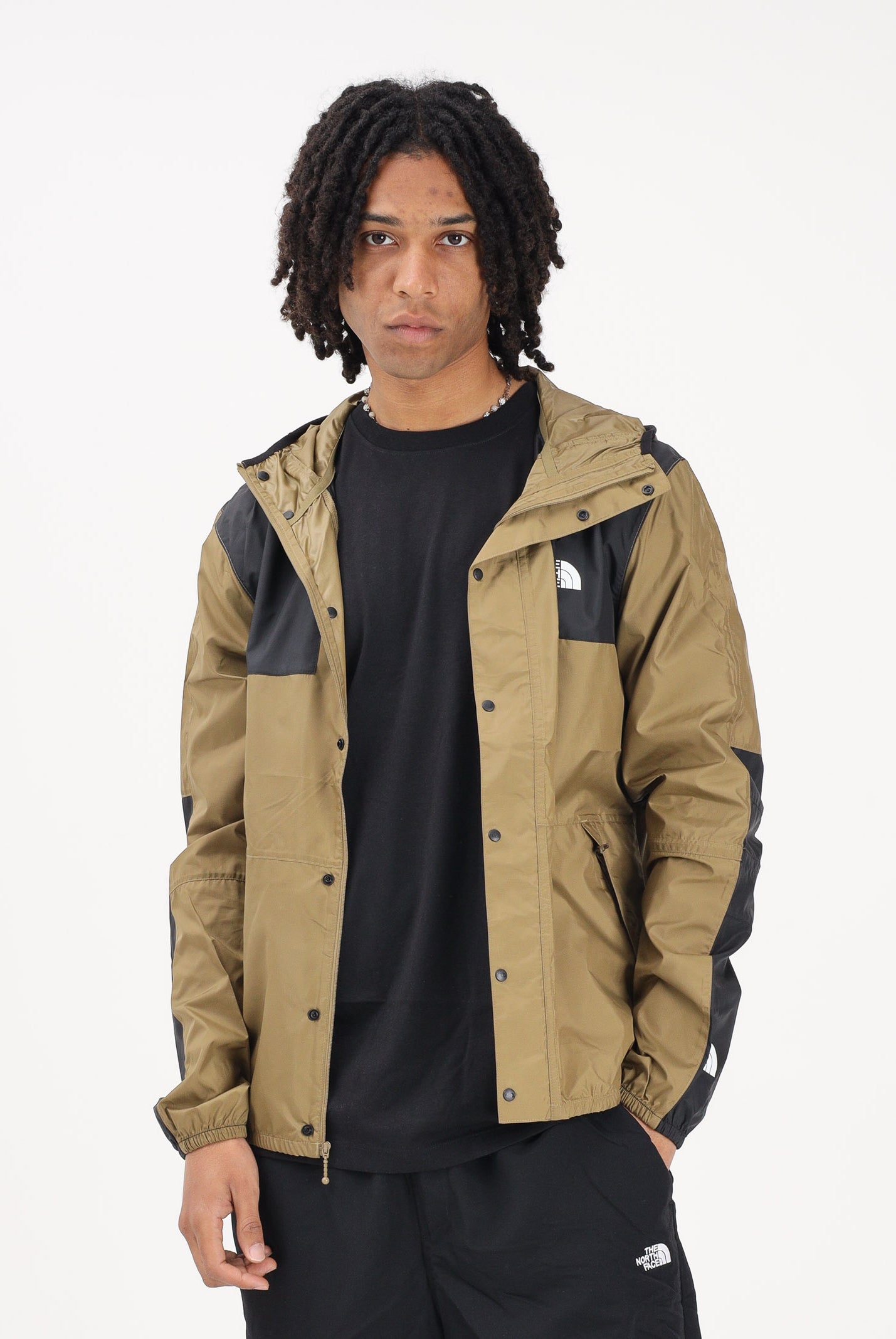 THE NORTH FACE Giacca a vento Reign On kiwi e nero da uomo NF0A5IG32EL1 . THE NORTH FACE
