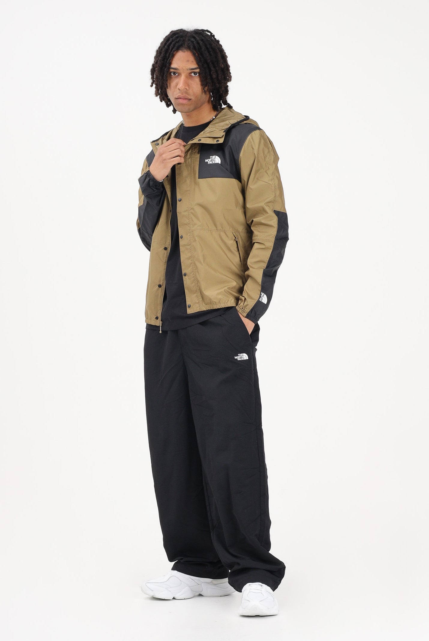 THE NORTH FACE Giacca a vento Reign On kiwi e nero da uomo NF0A5IG32EL1 . THE NORTH FACE