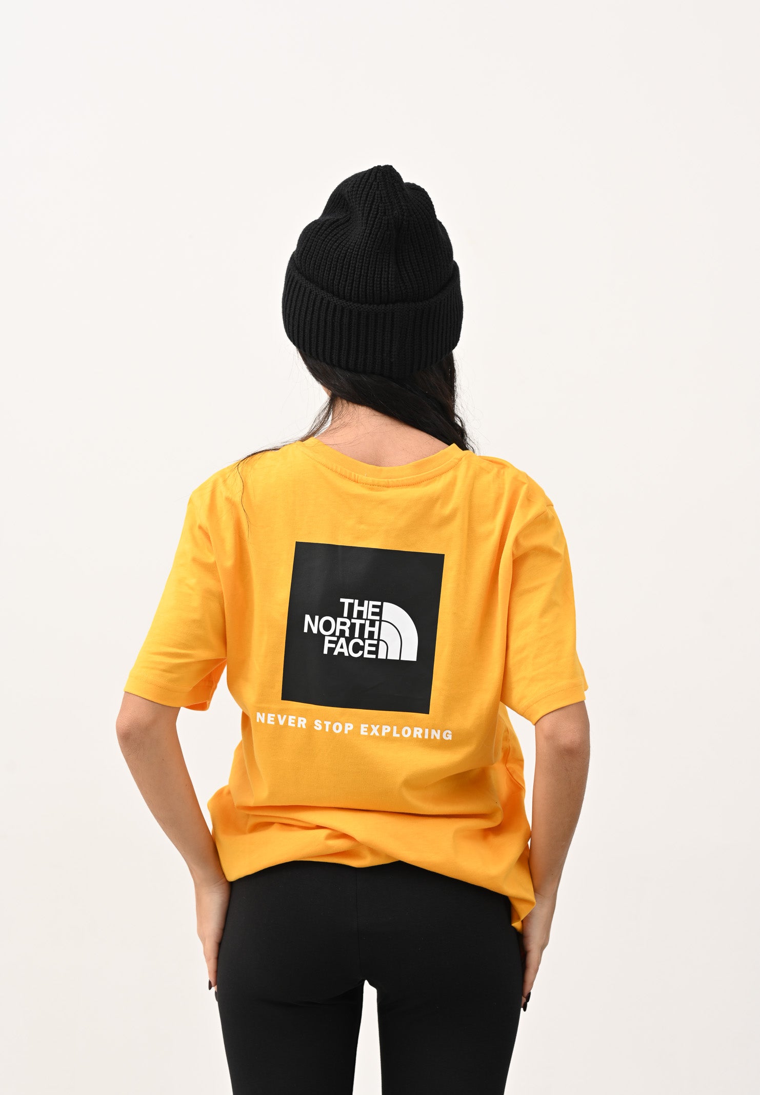 THE NORTH FACE T-shirt a manica corta NSE Reflective Box gialla da uomo NF0A87NPZU31 . THE NORTH FACE