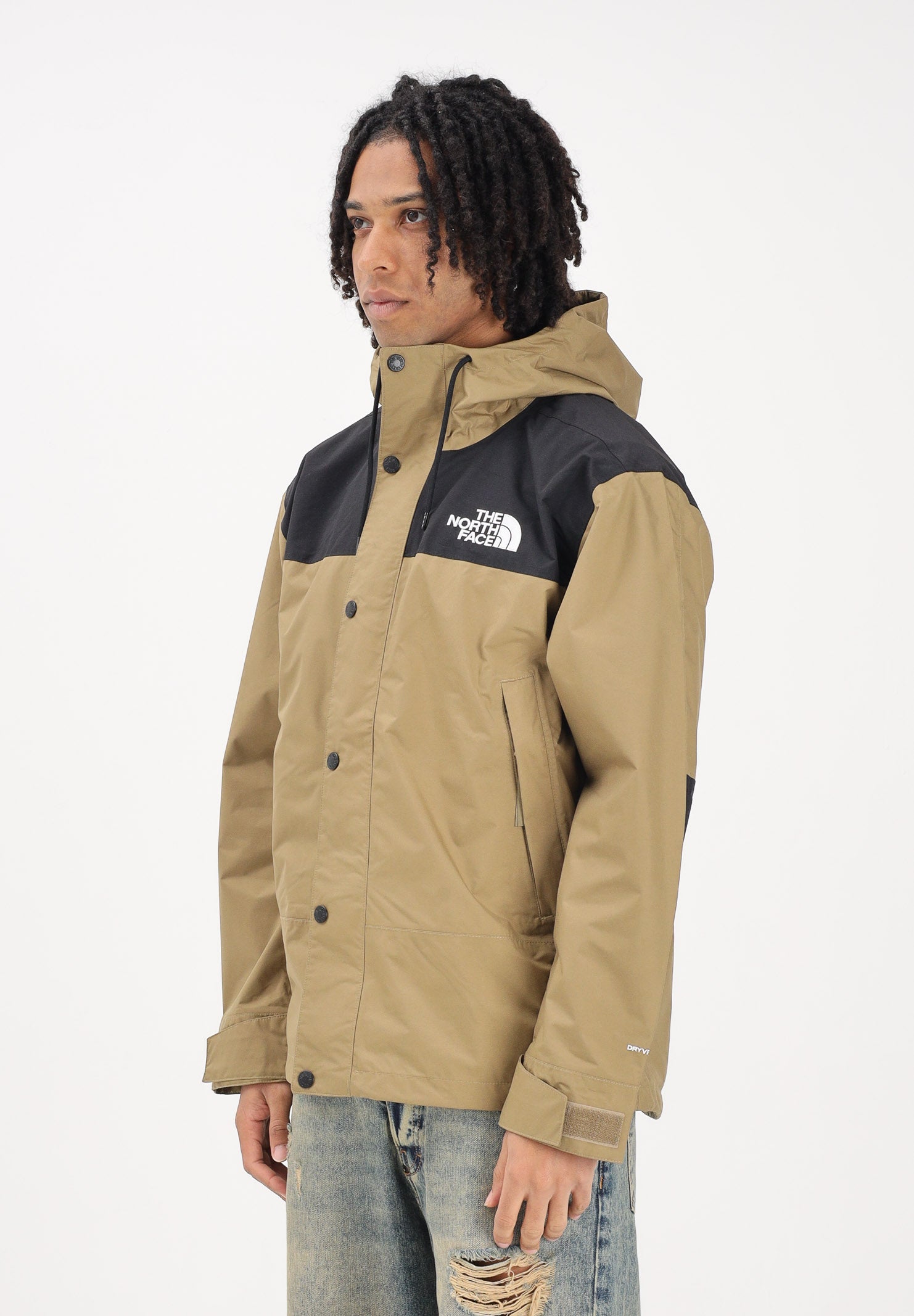 THE NORTH FACE Giacca a vento Reign On kiwi e nero da uomo NF0A8B5GKAL1 . THE NORTH FACE