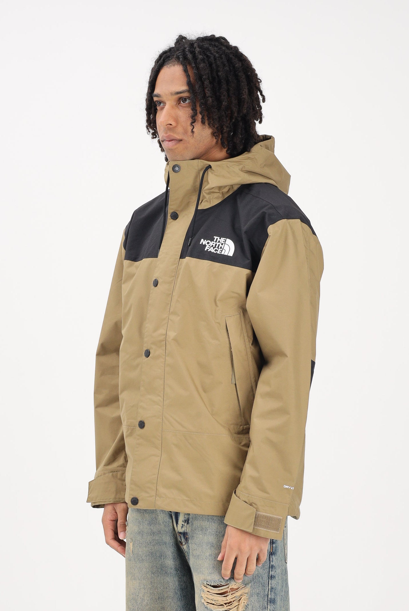 THE NORTH FACE Giacca a vento Reign On kiwi e nero da uomo NF0A8B5GKAL1 . THE NORTH FACE