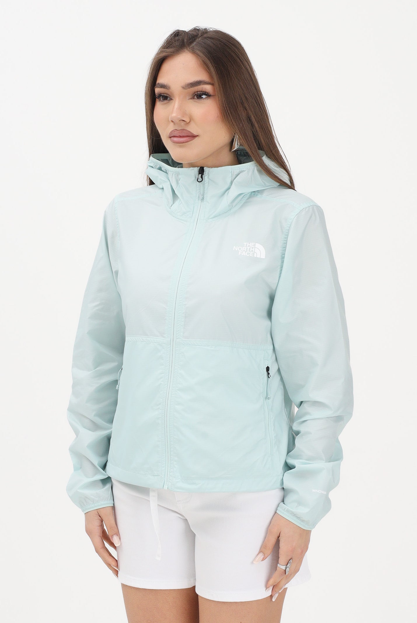 THE NORTH FACE Giacca a vento Cyclone verde acqua da donna NF0A8B6GG701 . THE NORTH FACE