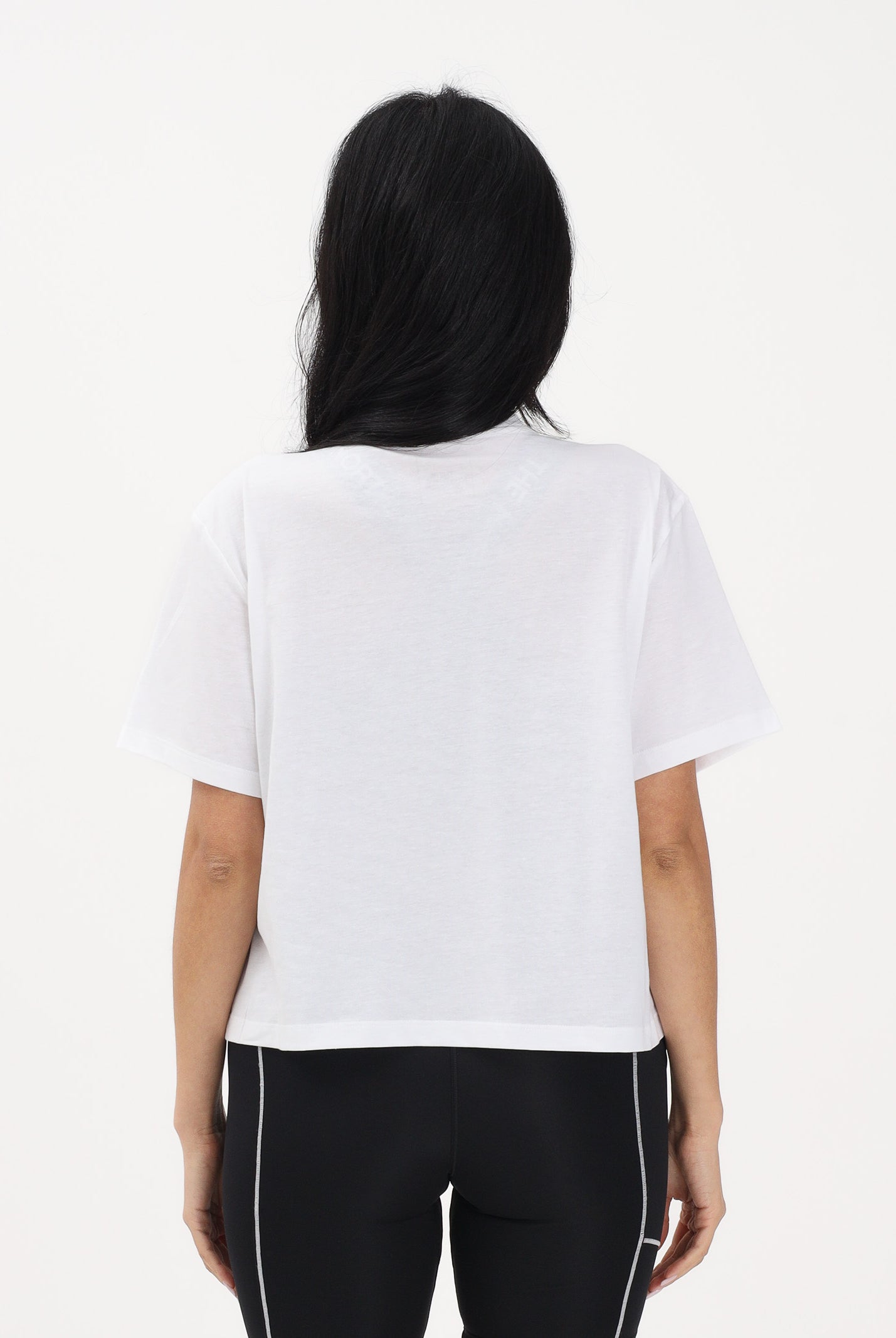 THE NORTH FACE T-shirt a manica corta Evolution Simple Dome Cropped Relaxed bianca da donna NF0A8FDHFN41 . THE NORTH FACE