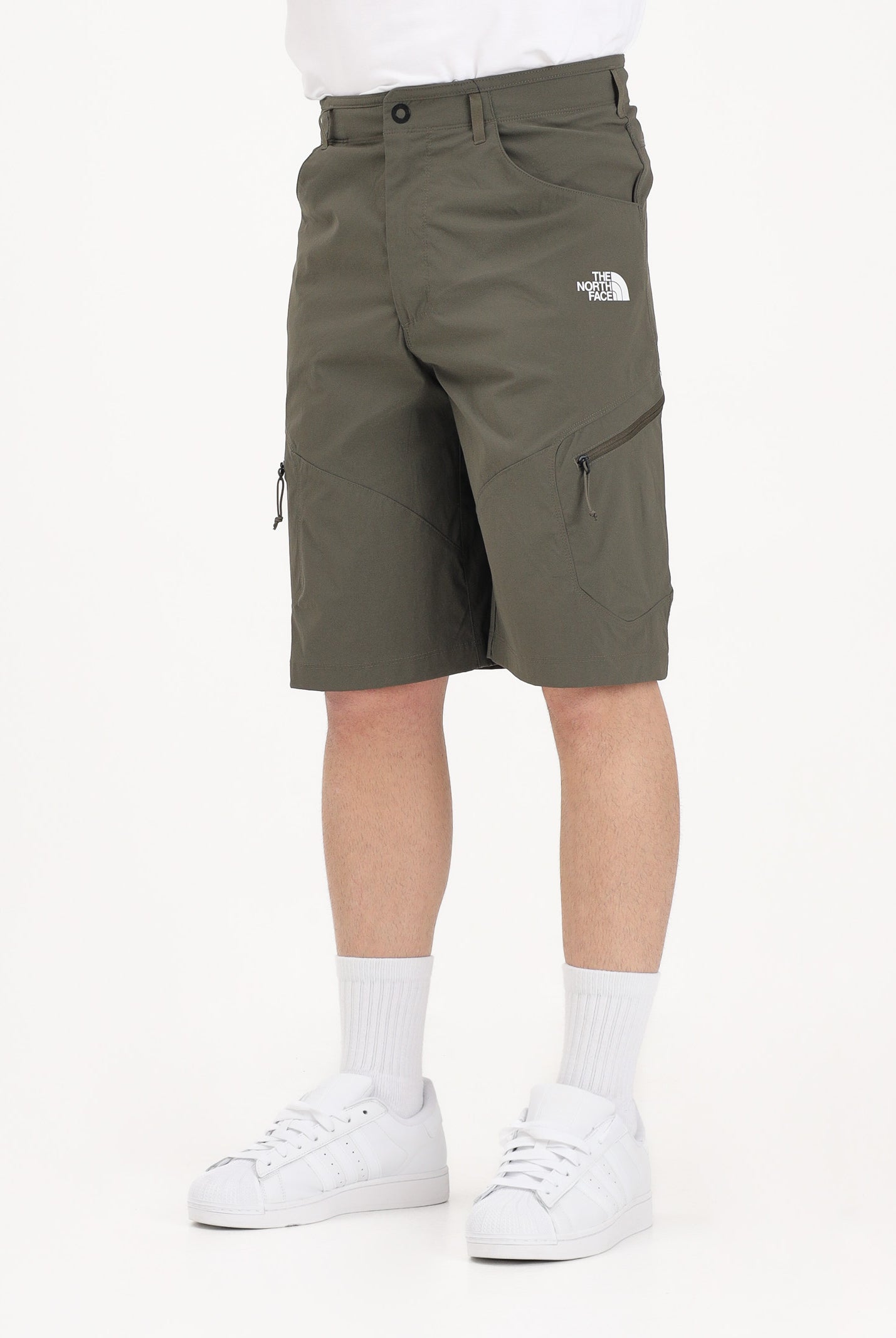 THE NORTH FACE Shorts Exploration verde militare da uomo NF0A8FU921L1 . THE NORTH FACE