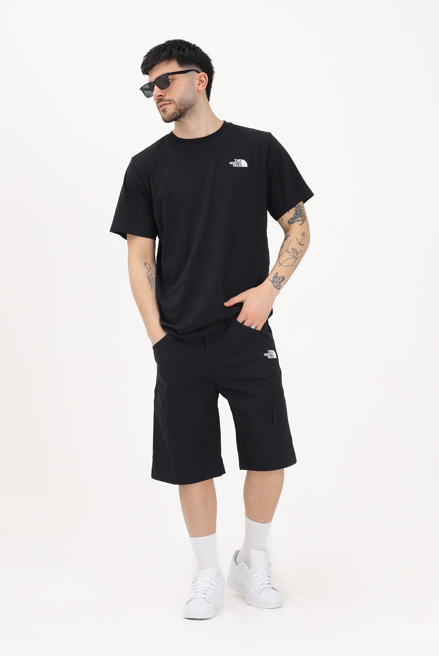 THE NORTH FACE Shorts Exploration nero da uomo NF0A8FU9JK31 . THE NORTH FACE