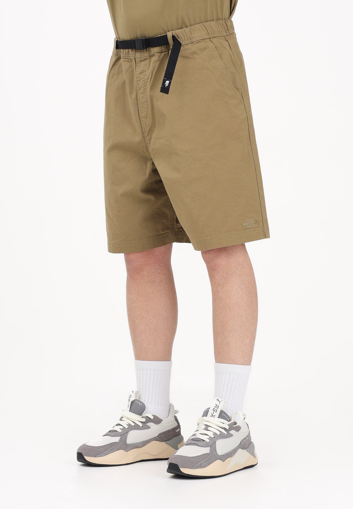 THE NORTH FACE Shorts Baggy Beta color kaki da uomo NF0A8G0A2EL1 . THE NORTH FACE