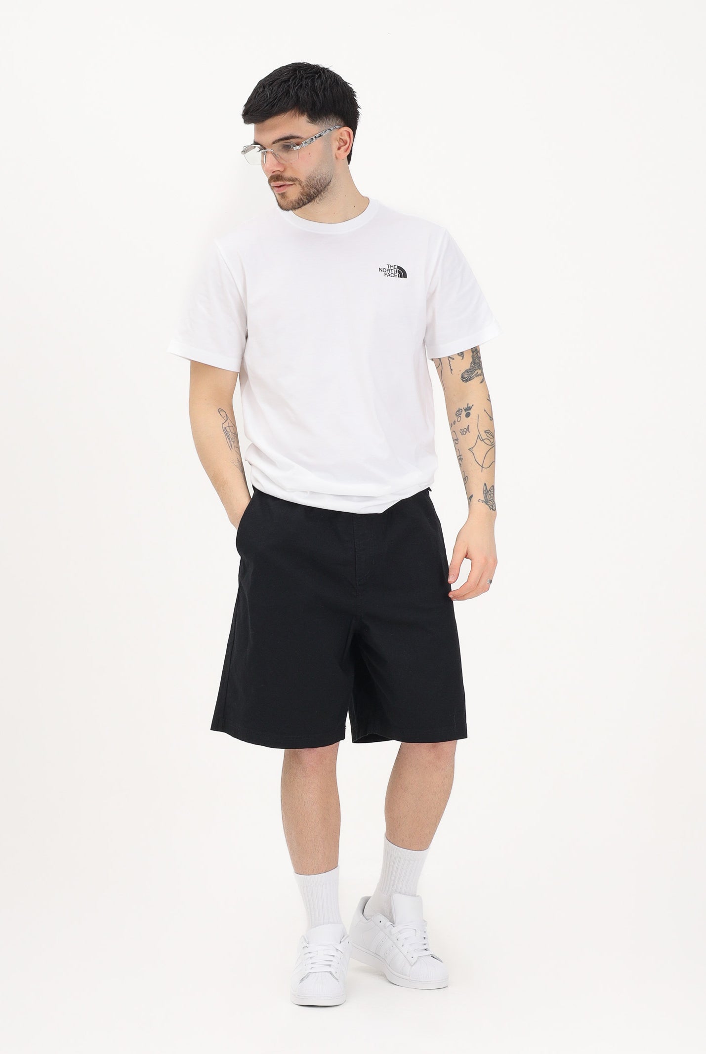 THE NORTH FACE Shorts Baggy Beta nero da uomo NF0A8G0AJK31 . THE NORTH FACE