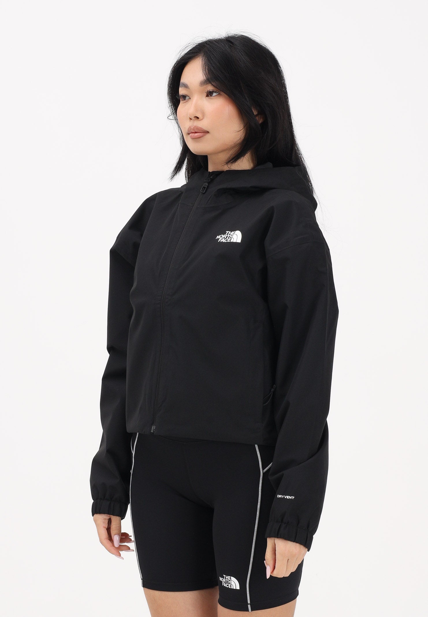 THE NORTH FACE Giacca a vento Quest DryVent™ nera da donna NF0A8G13JK31 . THE NORTH FACE