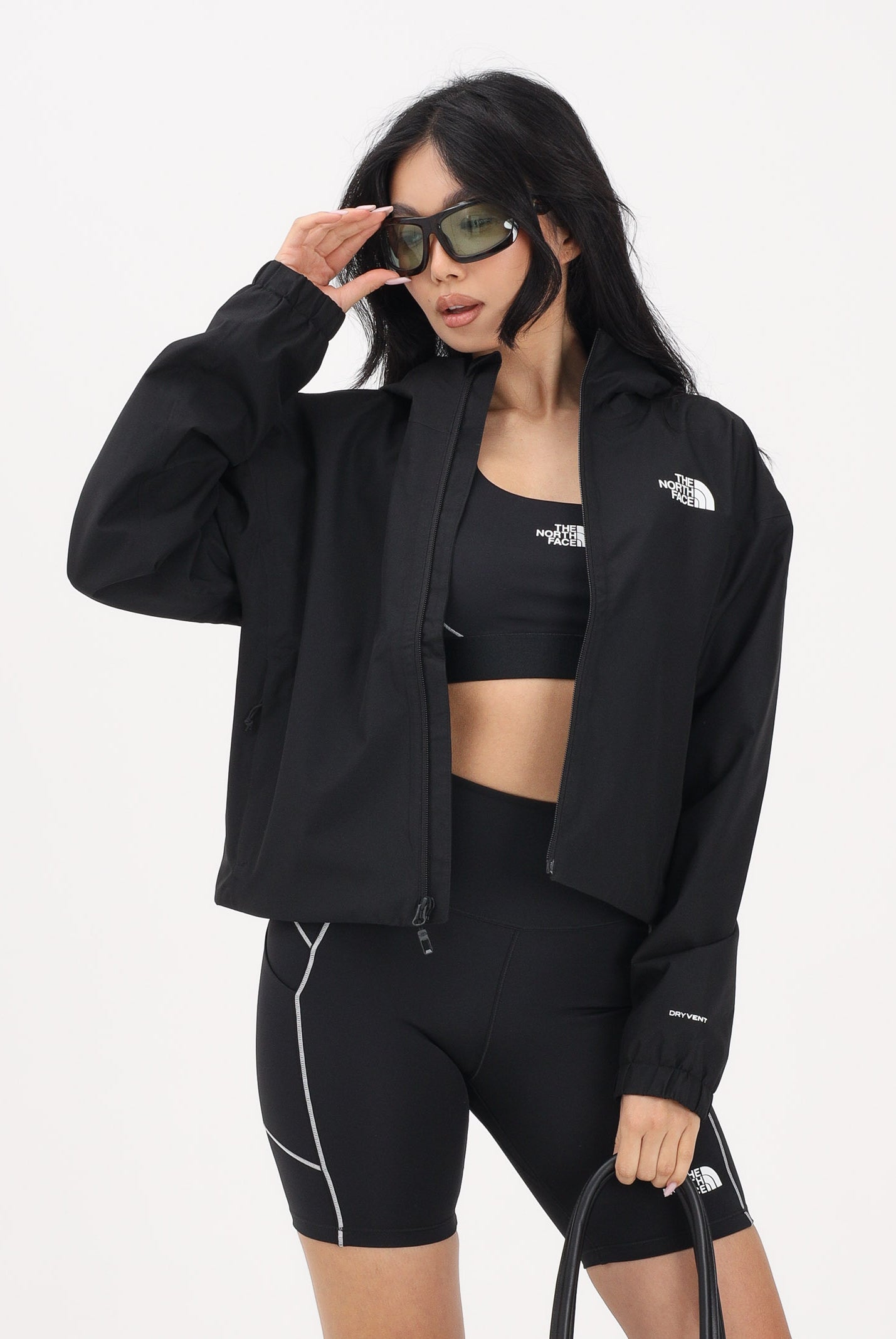 THE NORTH FACE Giacca a vento Quest DryVent™ nera da donna NF0A8G13JK31 . THE NORTH FACE