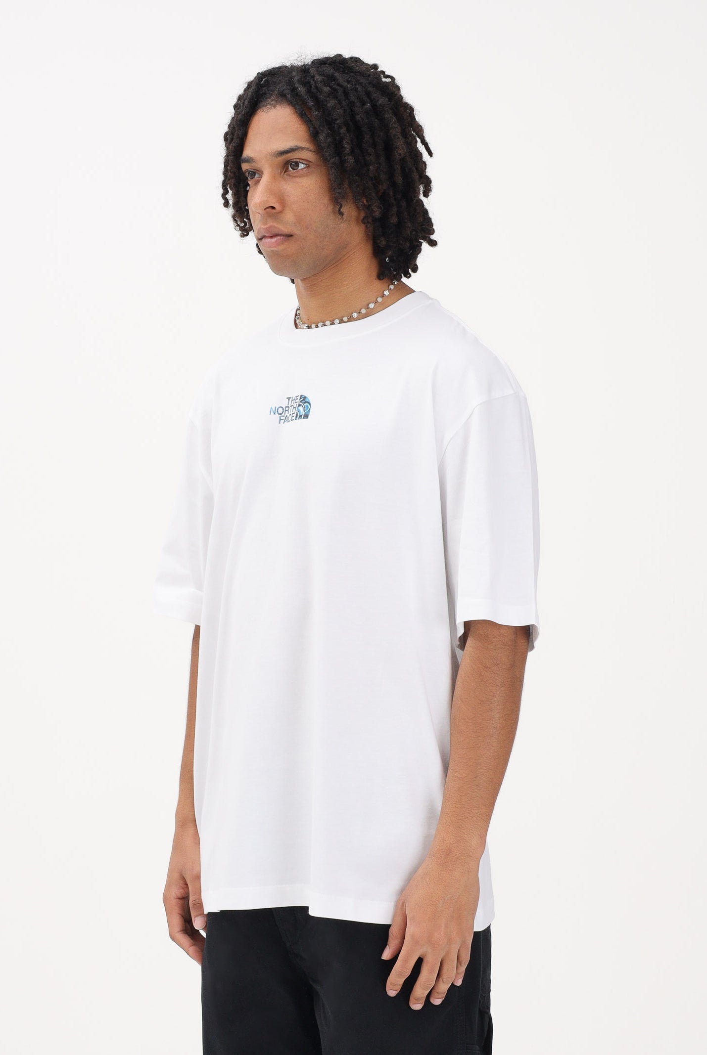 THE NORTH FACE T-shirt a manica corta Central Liquid bianca da uomo NF0A8G9UFN41 . THE NORTH FACE