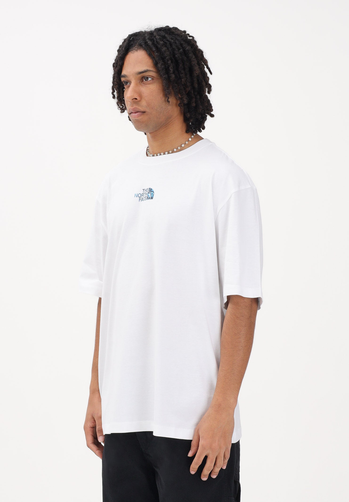 THE NORTH FACE T-shirt a manica corta Central Liquid bianca da uomo NF0A8G9UFN41 . THE NORTH FACE