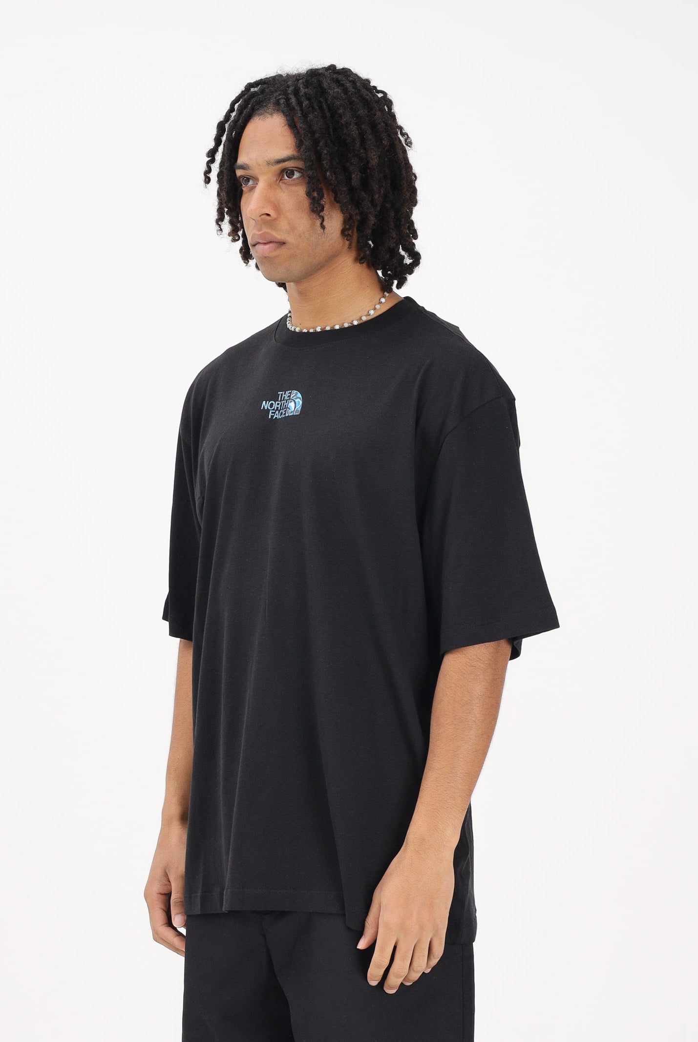 THE NORTH FACE T-shirt a manica corta Central Liquid nera da uomo NF0A8G9UJK31 . THE NORTH FACE