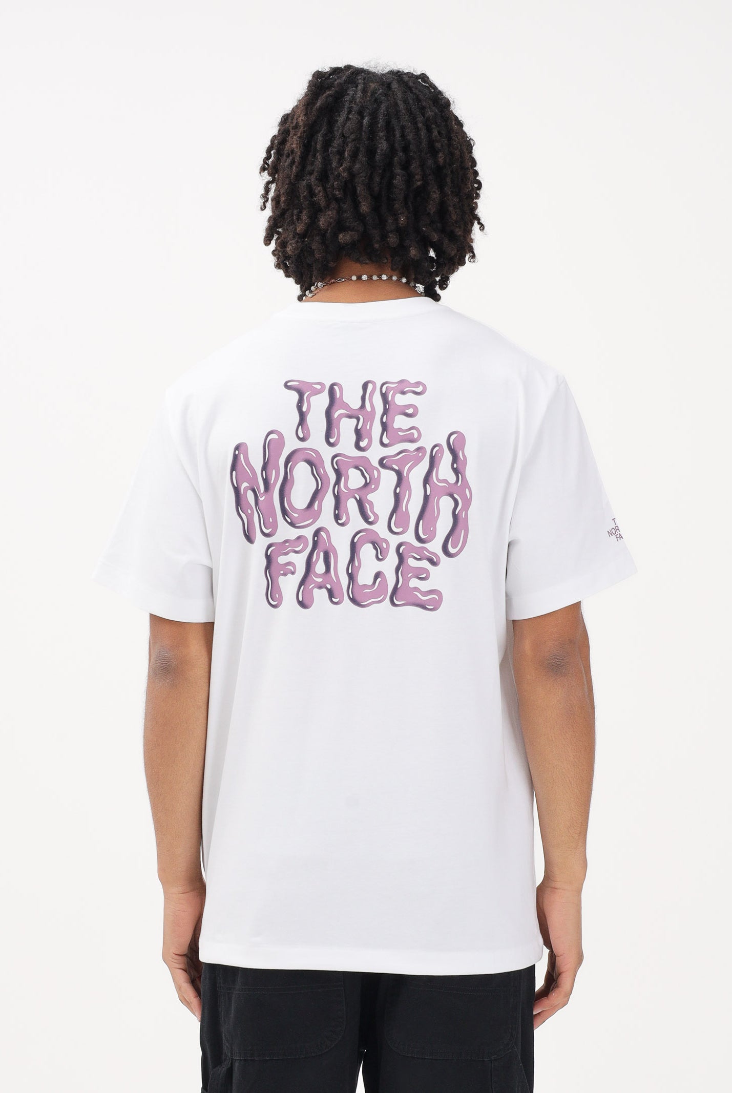 THE NORTH FACE T-shirt a manica corta Drip Logo Relaxed bianca da uomo NF0A8GABFN41 . THE NORTH FACE