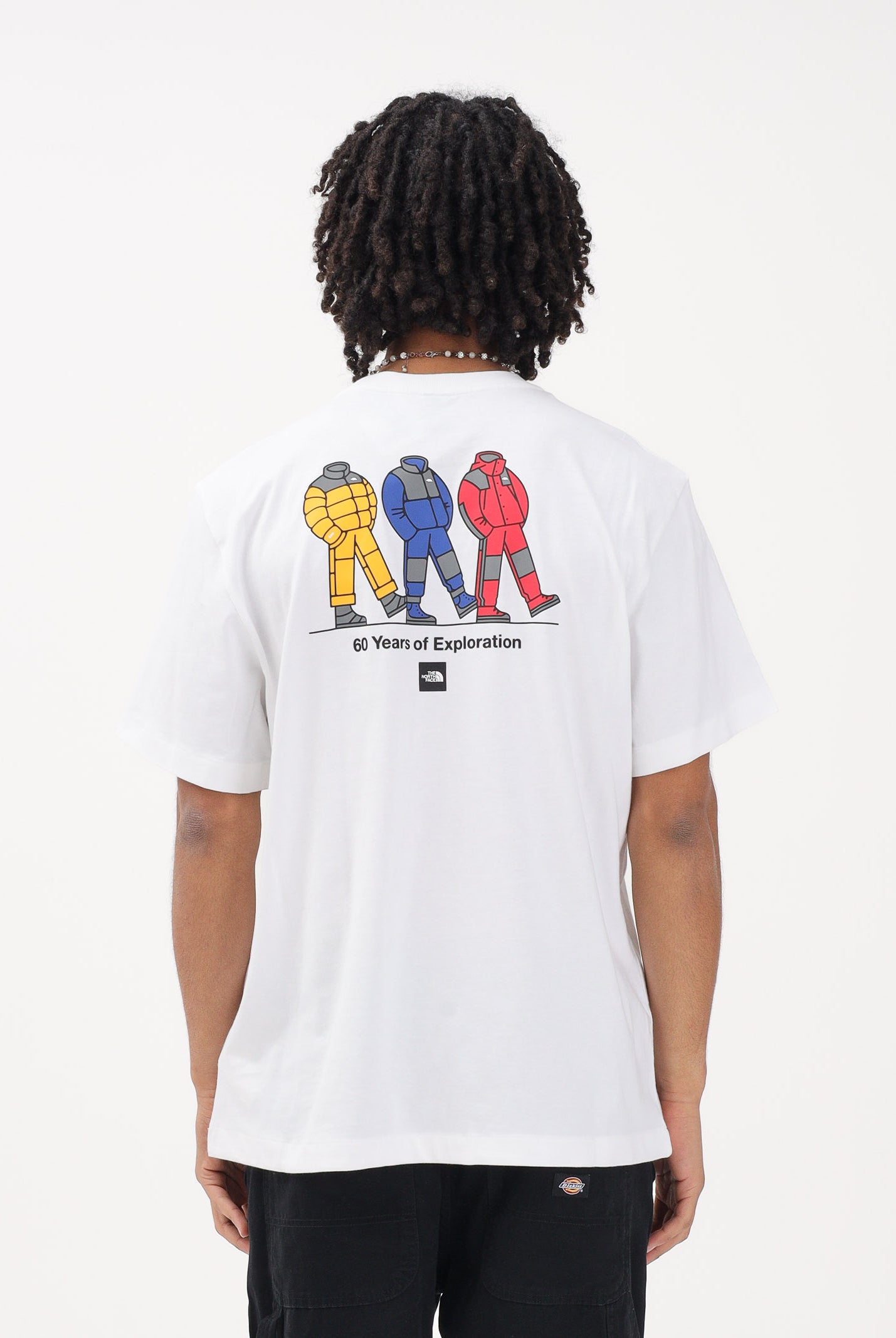 THE NORTH FACE T-shirt a manica corta TNF™ Celebration bianca da uomo NF0A8GARFN41 . THE NORTH FACE