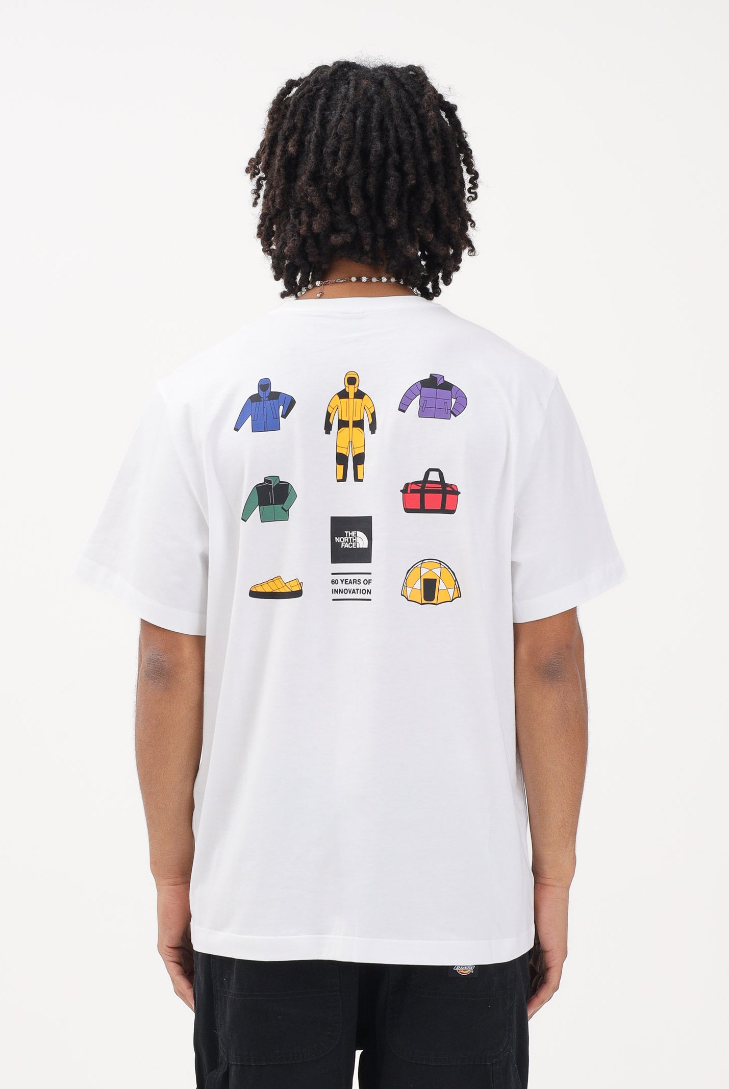 THE NORTH FACE T-shirt a manica corta Icon Celebration Regular bianca da uomo NF0A8GASFN41 . THE NORTH FACE