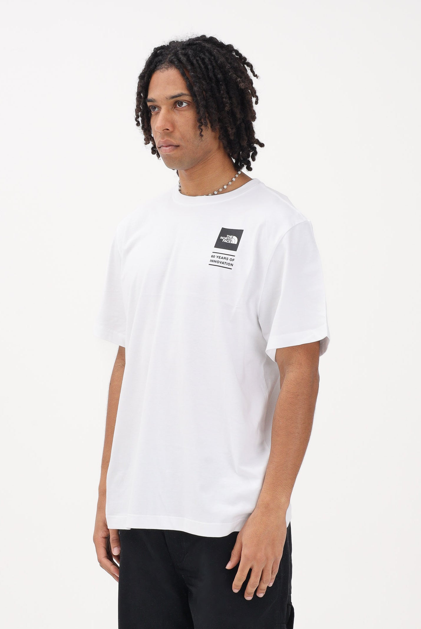 THE NORTH FACE T-shirt a manica corta Icon Celebration Regular bianca da uomo NF0A8GASFN41 . THE NORTH FACE