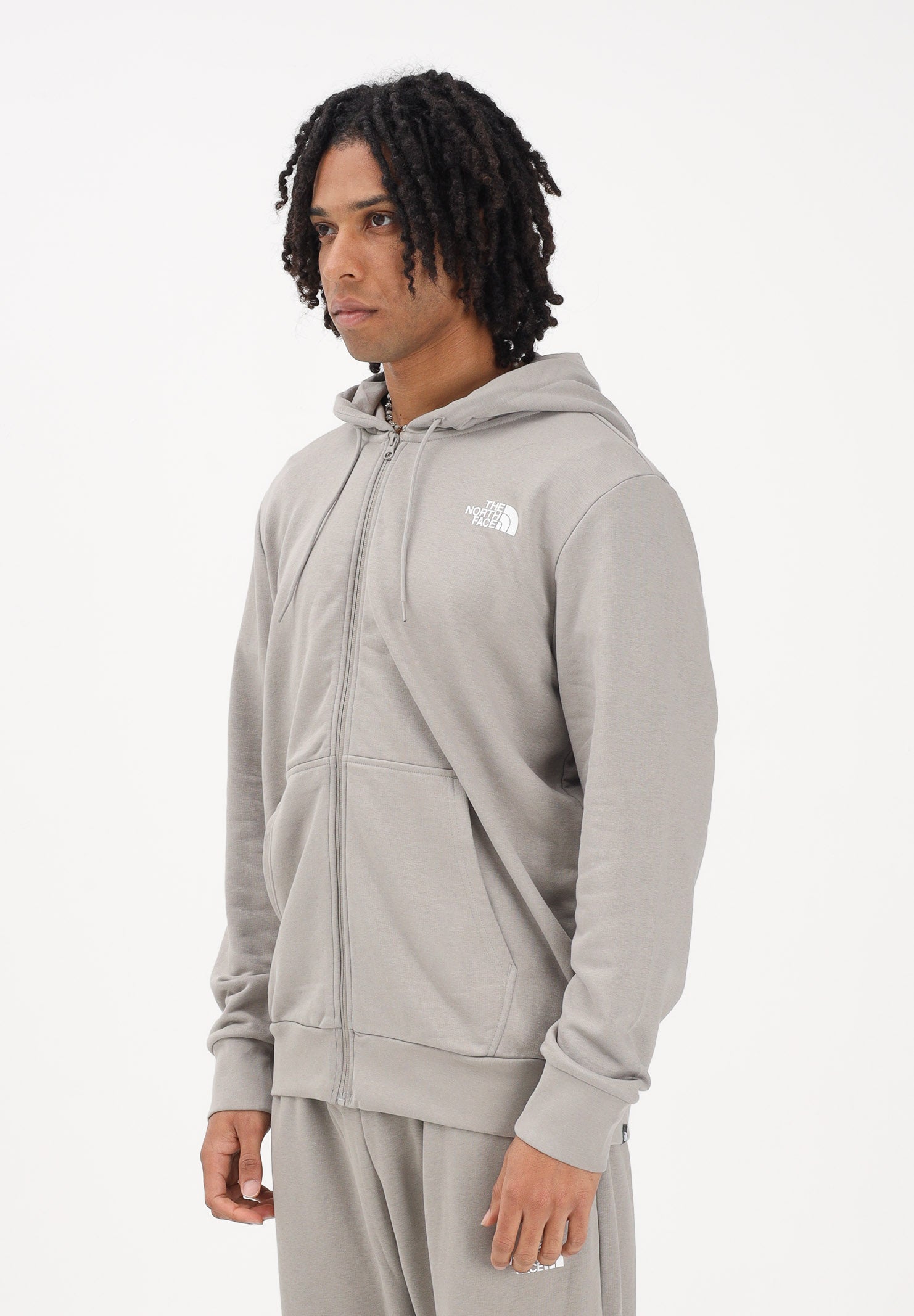 THE NORTH FACE Felpa con zip Simple Dome Light Regular fango da uomo NF0A8GQ72MB1 . THE NORTH FACE