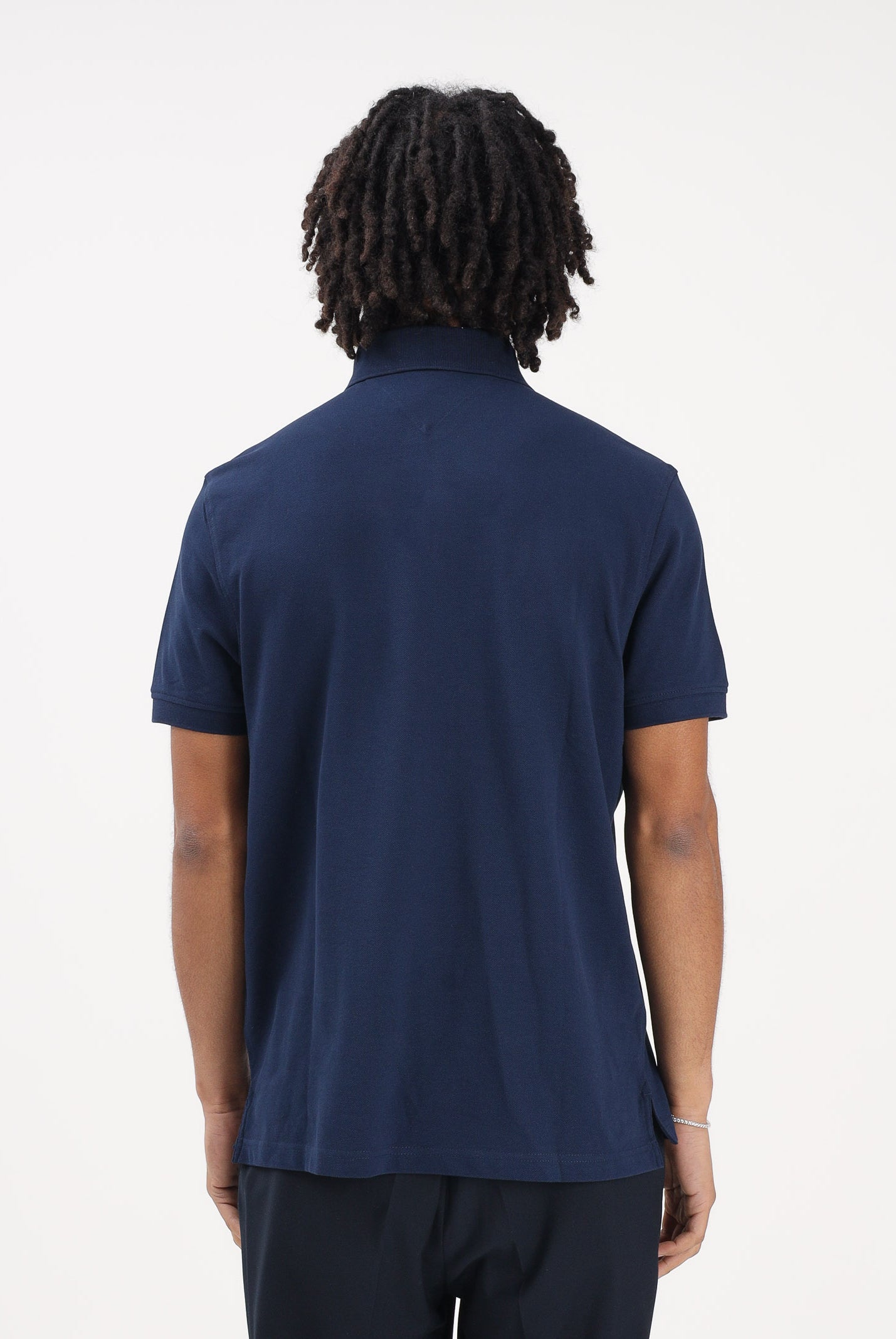 TOMMY HILFIGER Polo a manica corta blu da uomo MW0MW17770 DCC TOMMY HILFIGER