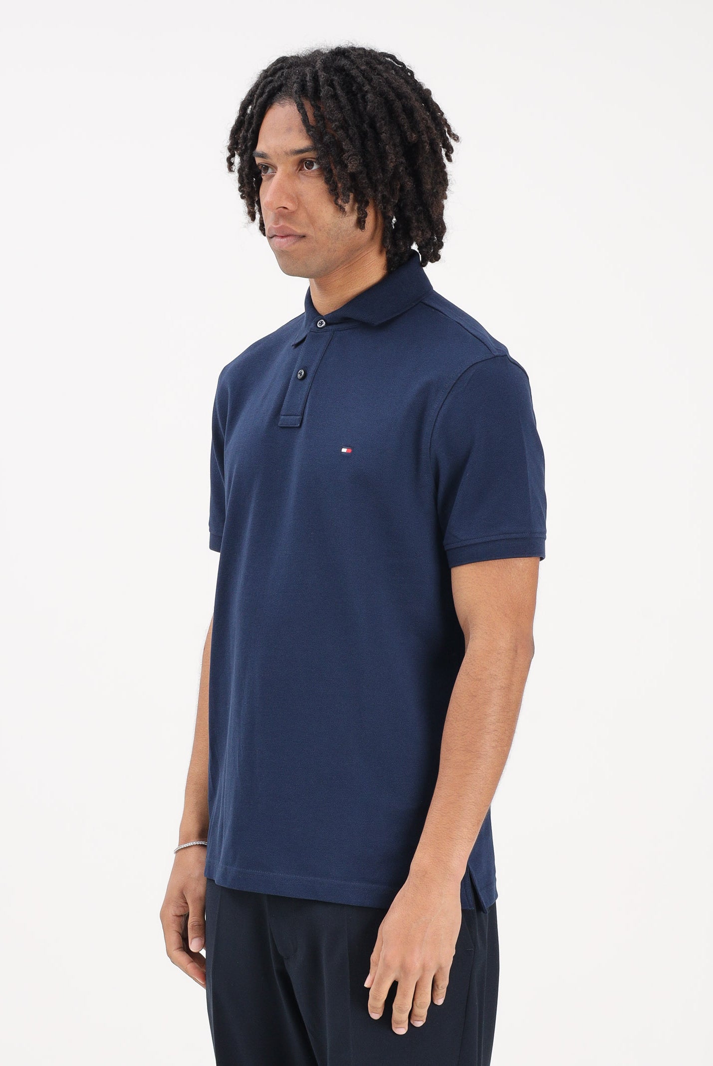 TOMMY HILFIGER Polo a manica corta blu da uomo MW0MW17770 DCC TOMMY HILFIGER