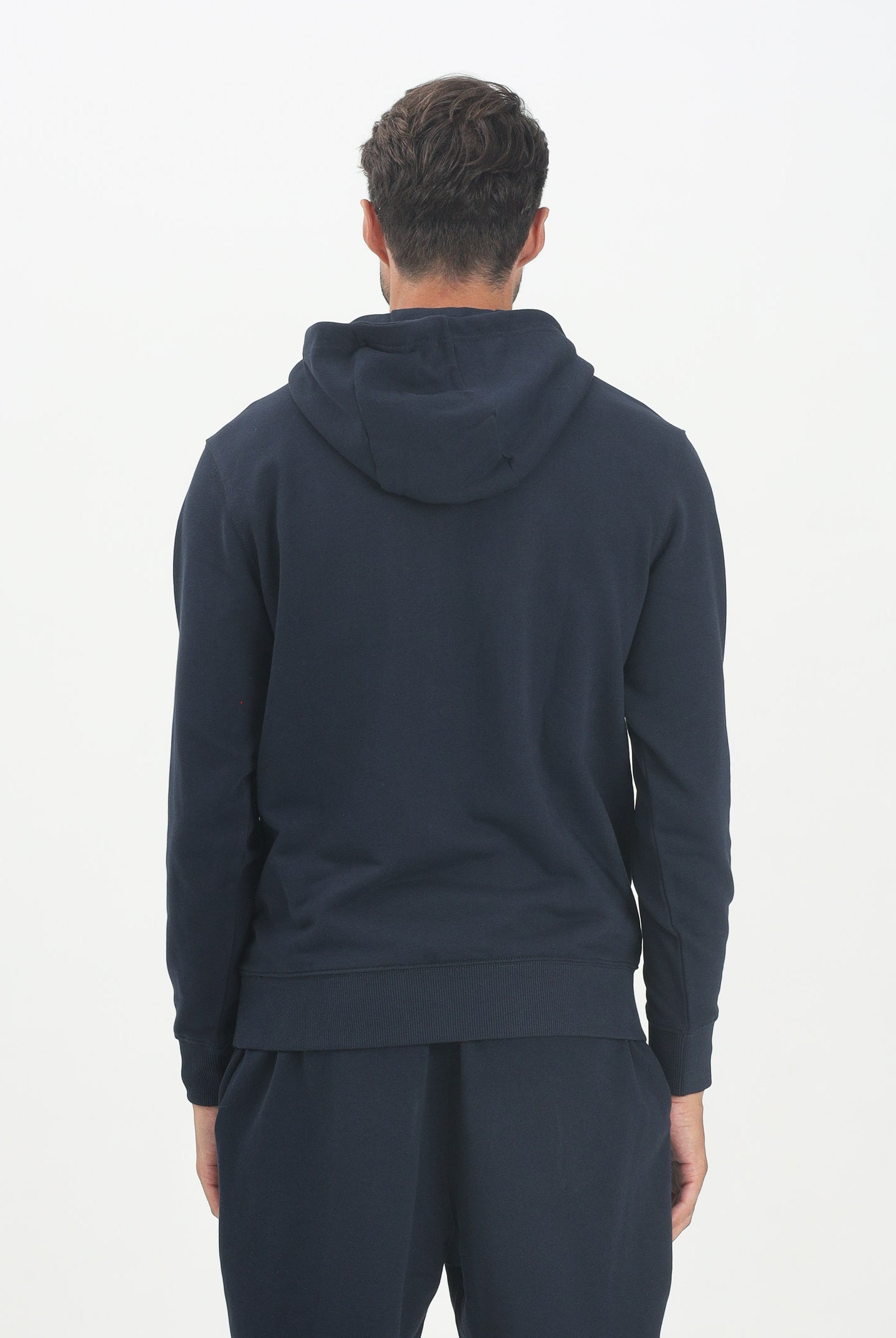 TOMMY HILFIGER Felpa con cappuccio blu da uomo rifinita da logo MW0MW37235 DW5 TOMMY HILFIGER