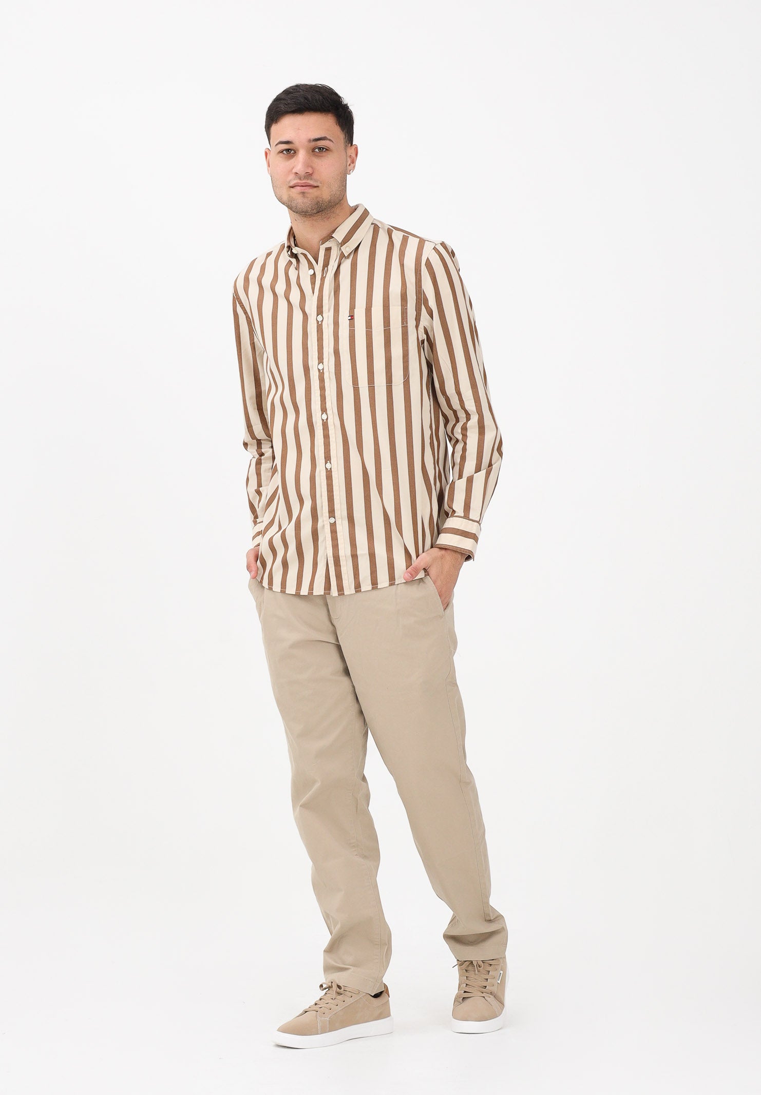 TOMMY HILFIGER Pantalone khaki da uomo MW0MW40690 AEG TOMMY HILFIGER