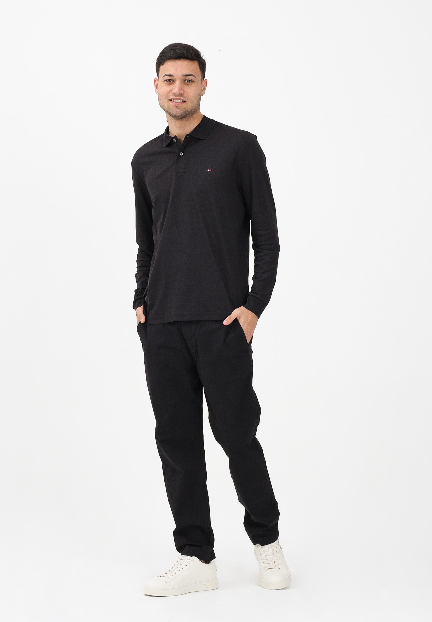 TOMMY HILFIGER Pantalone nero da uomo MW0MW40690 BDS TOMMY HILFIGER