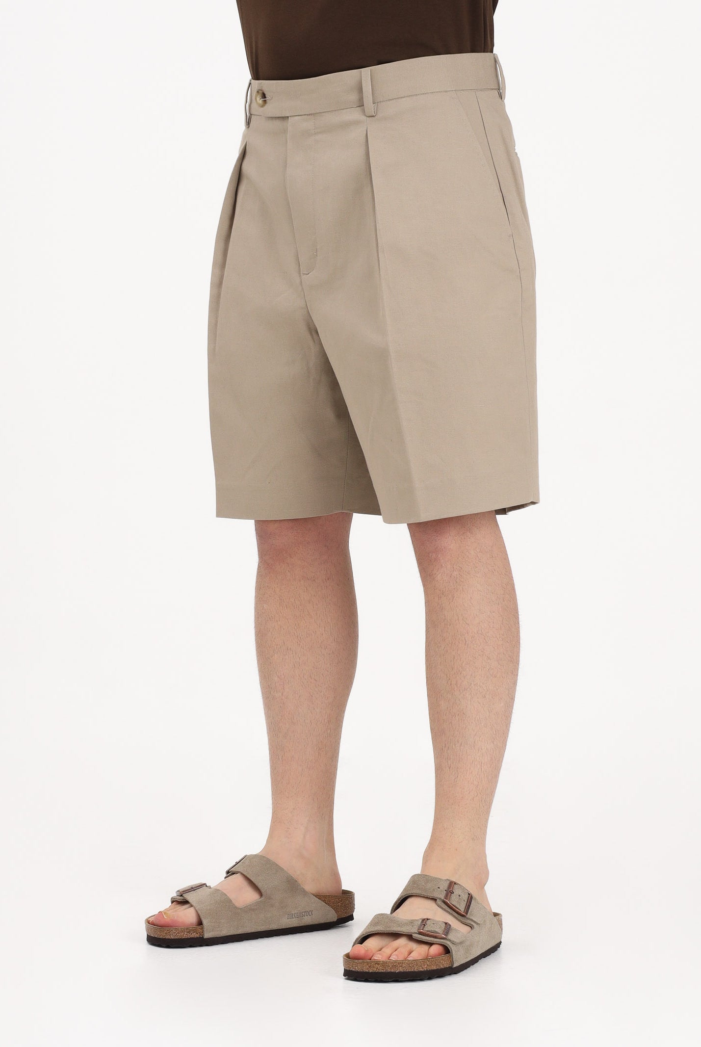 TOMMY HILFIGER Shorts beige da uomo dal taglio sartoriale MW0MW42670 RBT TOMMY HILFIGER