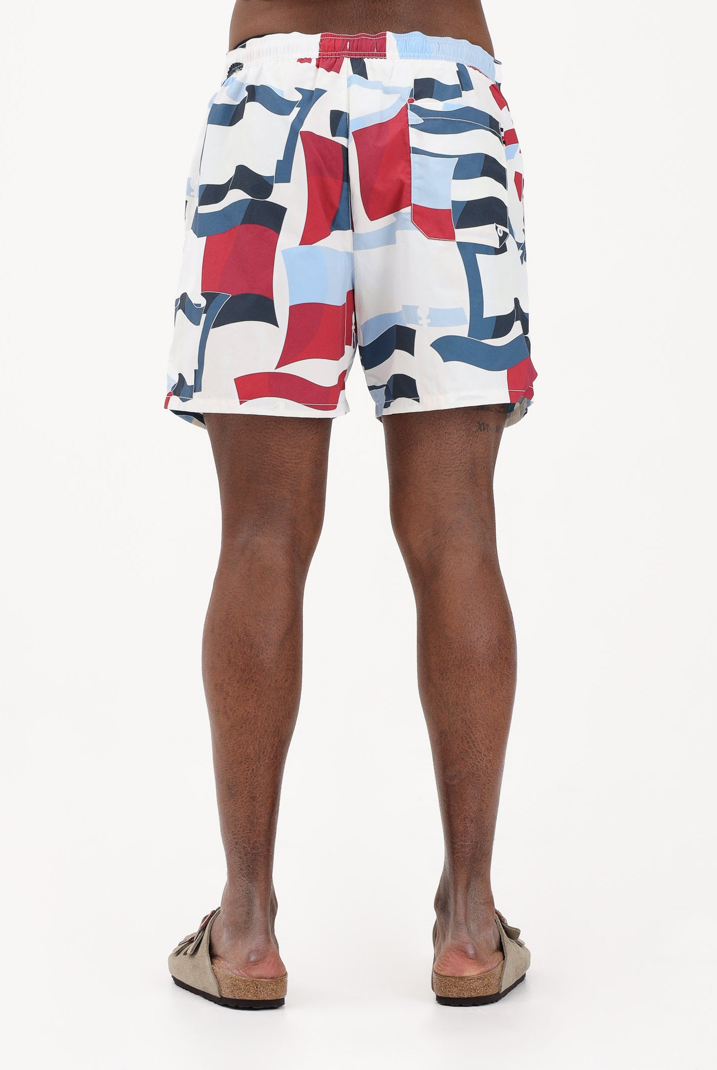 TOMMY HILFIGER Shorts mare multirocolor da uomo con stampa UM0UM03491 01W TOMMY HILFIGER