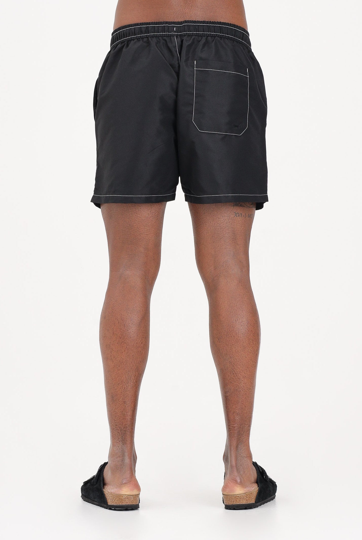 TOMMY HILFIGER Shorts mare nero da uomo con logo UM0UM03852 BDS TOMMY HILFIGER