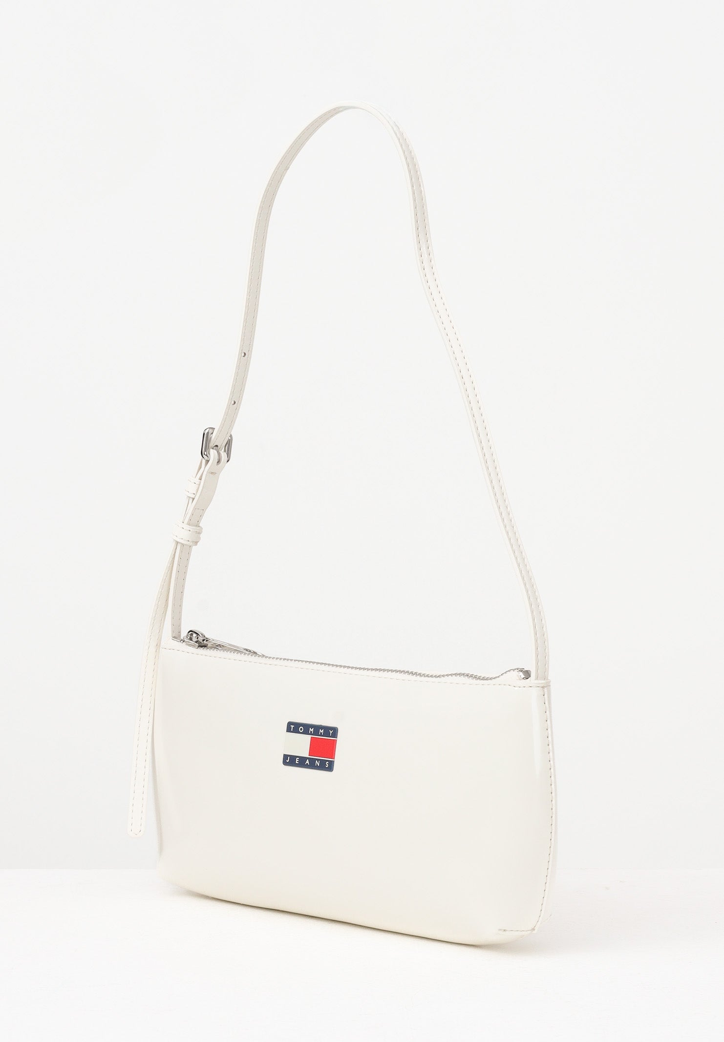 TOMMY JEANS Borsa a spalla Essential panna da donna AW0AW17866 YBI TOMMY JEANS