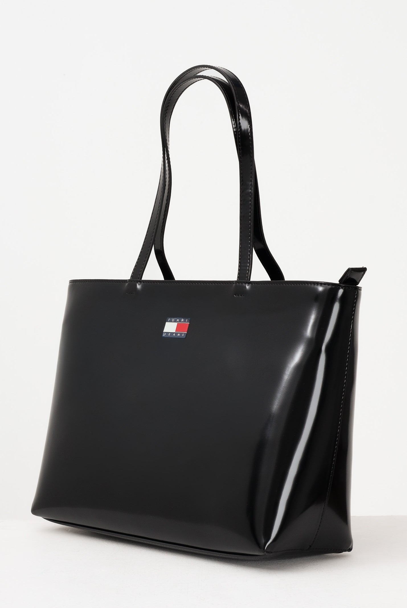 TOMMY JEANS Shopper nera da donna con logo AW0AW18069 BDS TOMMY JEANS