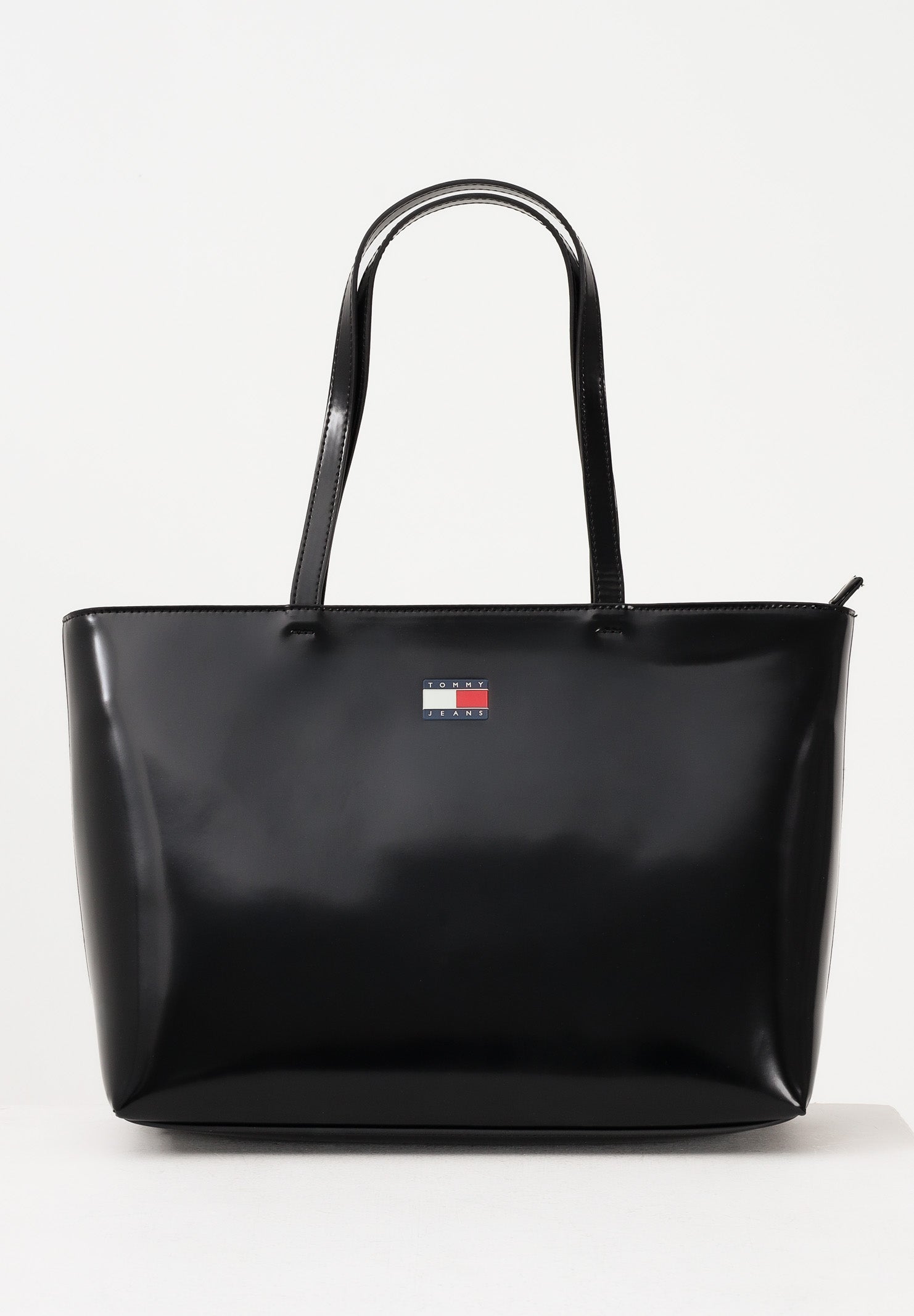 TOMMY JEANS Shopper nera da donna con logo AW0AW18069 BDS TOMMY JEANS