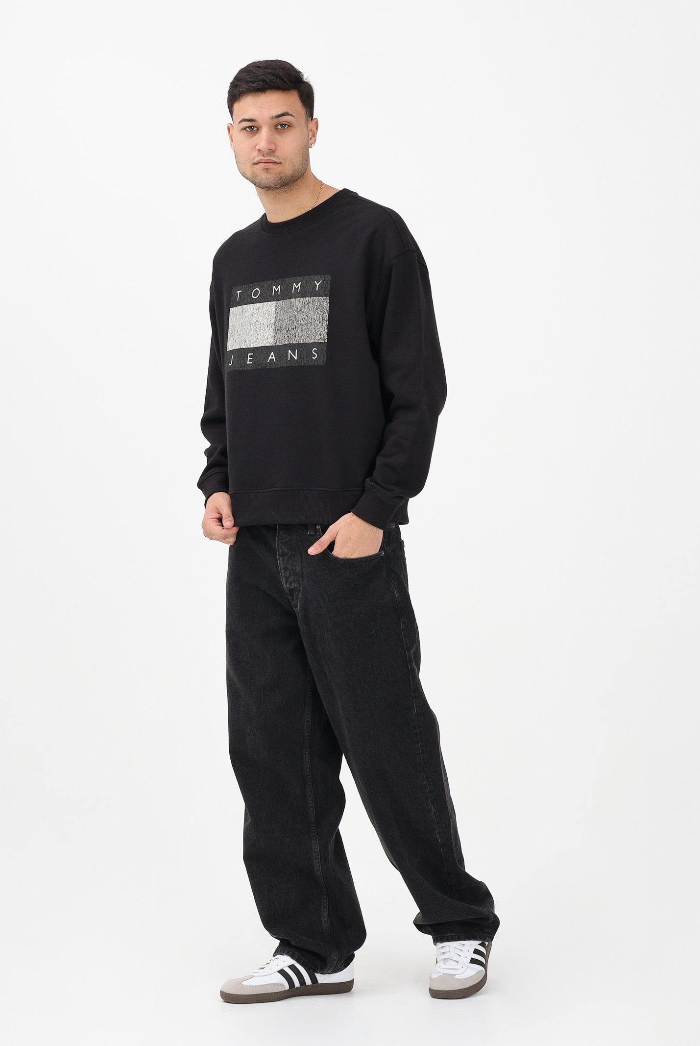 TOMMY JEANS Jeans Jaimie in denim nero da uomo DM0DM22671 1BZ TOMMY JEANS
