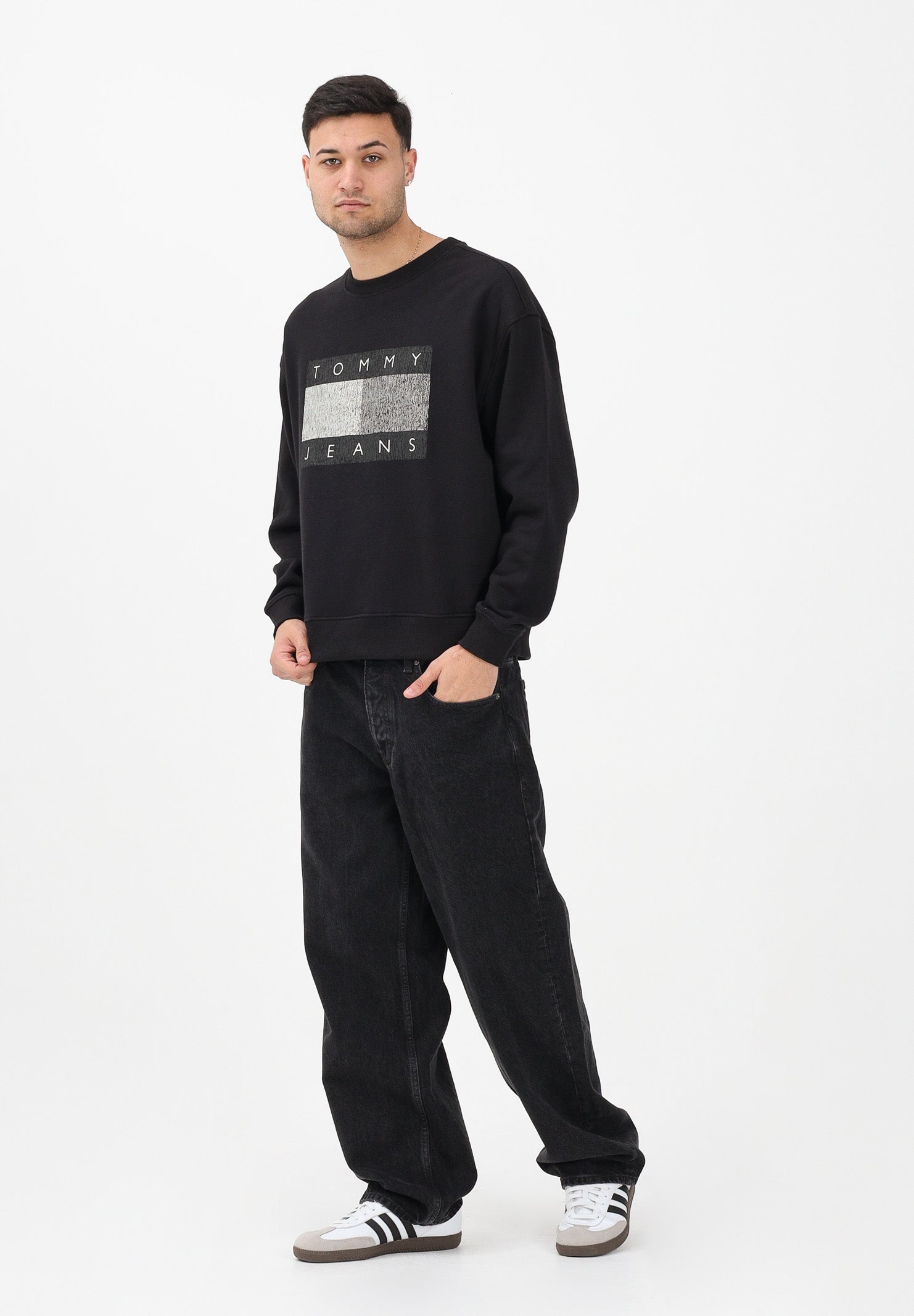 TOMMY JEANS Jeans Jaimie in denim nero da uomo DM0DM22671 1BZ TOMMY JEANS
