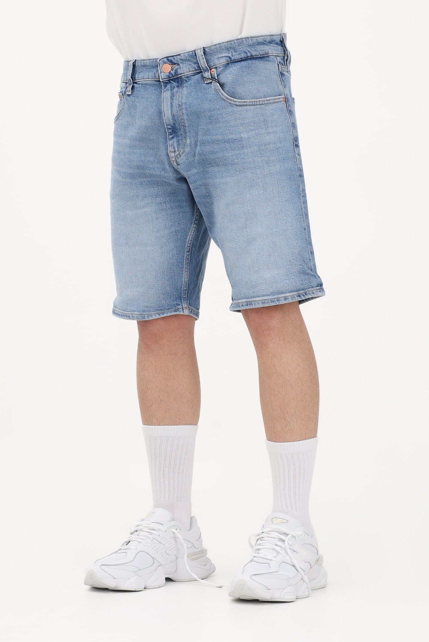 TOMMY JEANS Shorts in denim chiaro da uomo DM0DM22981 1A5 TOMMY JEANS