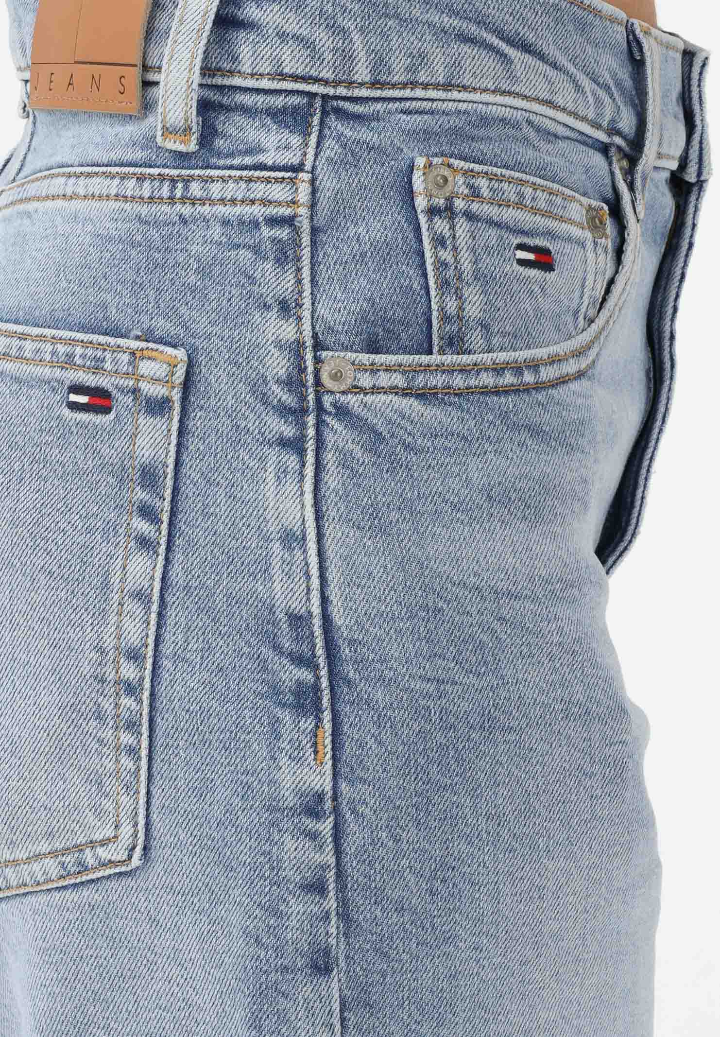 TOMMY JEANS Jeans in denim chiaro da donna mom fit DW0DW20041 1AB TOMMY JEANS